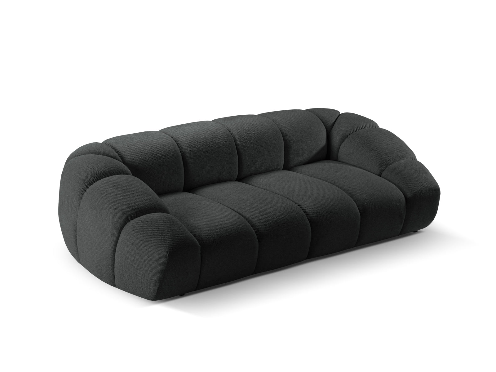 Stilvolles 3-Sitzer Sofa "Diana" in klassischem Anthrazit, perfekt für entspannte Stunden und moderne Wohnräume von Micadoni.