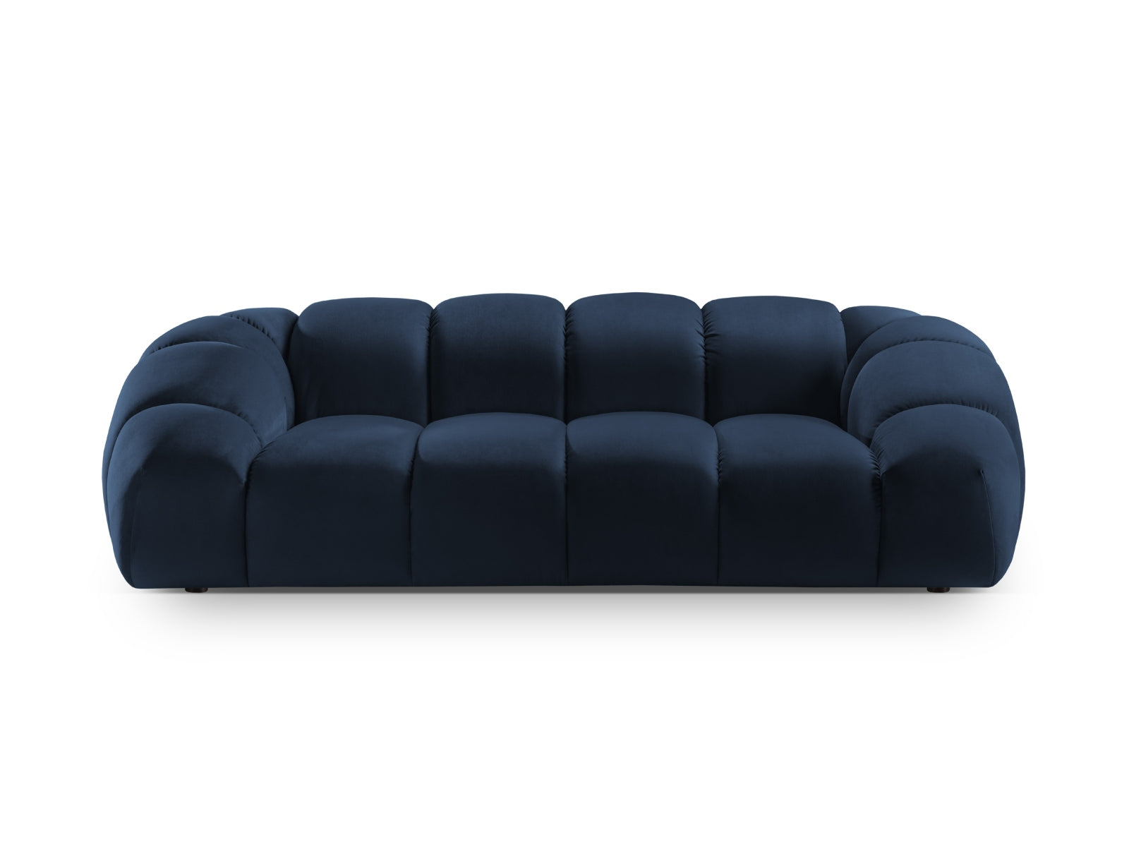 Elegantes 3-Sitzer Sofa in weichem Velours, ideal für stilvolle Wohnräume und gesellige Abende mit Liebsten.