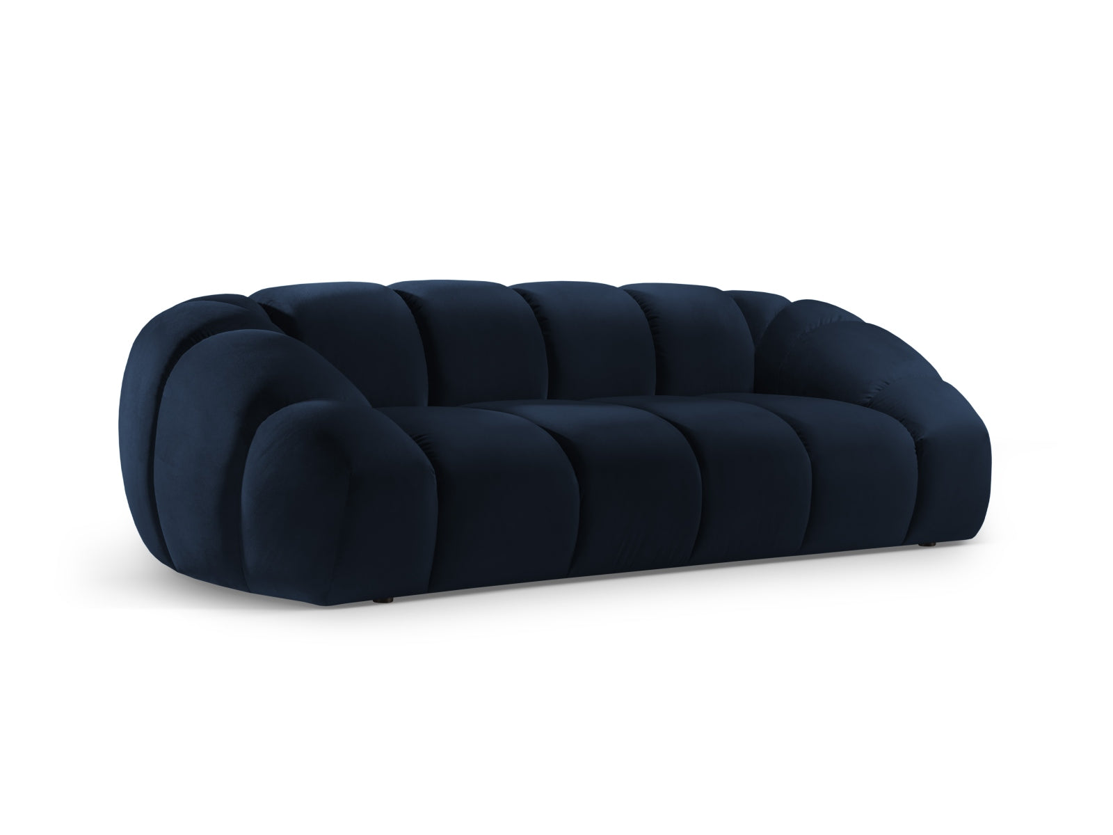 Stilvolles 3-Sitzer Sofa aus luxuriösem Velours, perfekt für gemütliche Abende und moderne Wohnkonzepte.