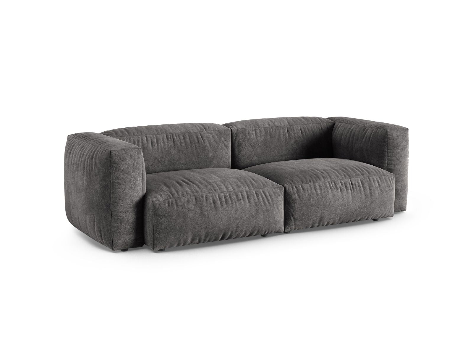 Elegantes 3-Sitzer Sofa XL Martina in stilvollem Grau, ideal für moderne Wohnräume, erhältlich bei KAQTU Design AG.