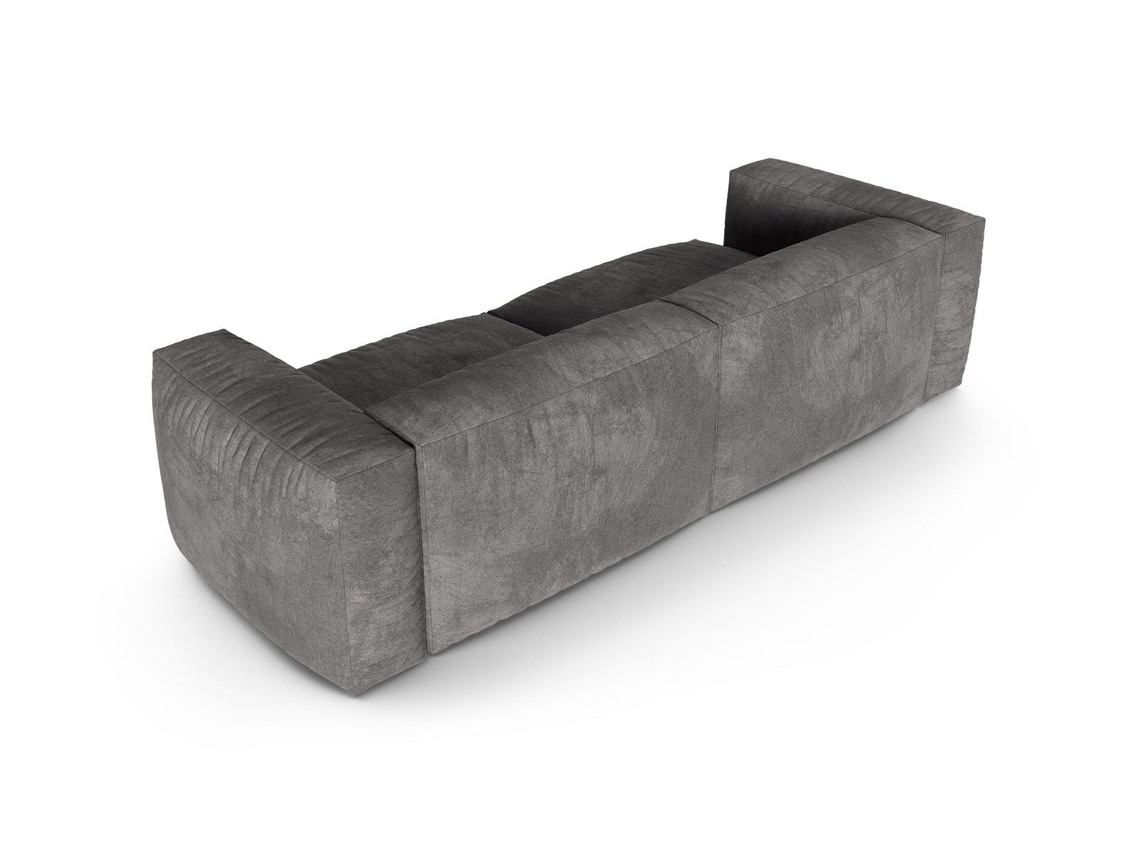 Elegantes XL 3-Sitzer Sofa Martina in modernem Grau, ideal für komfortable und flexible Wohnraumgestaltungen.