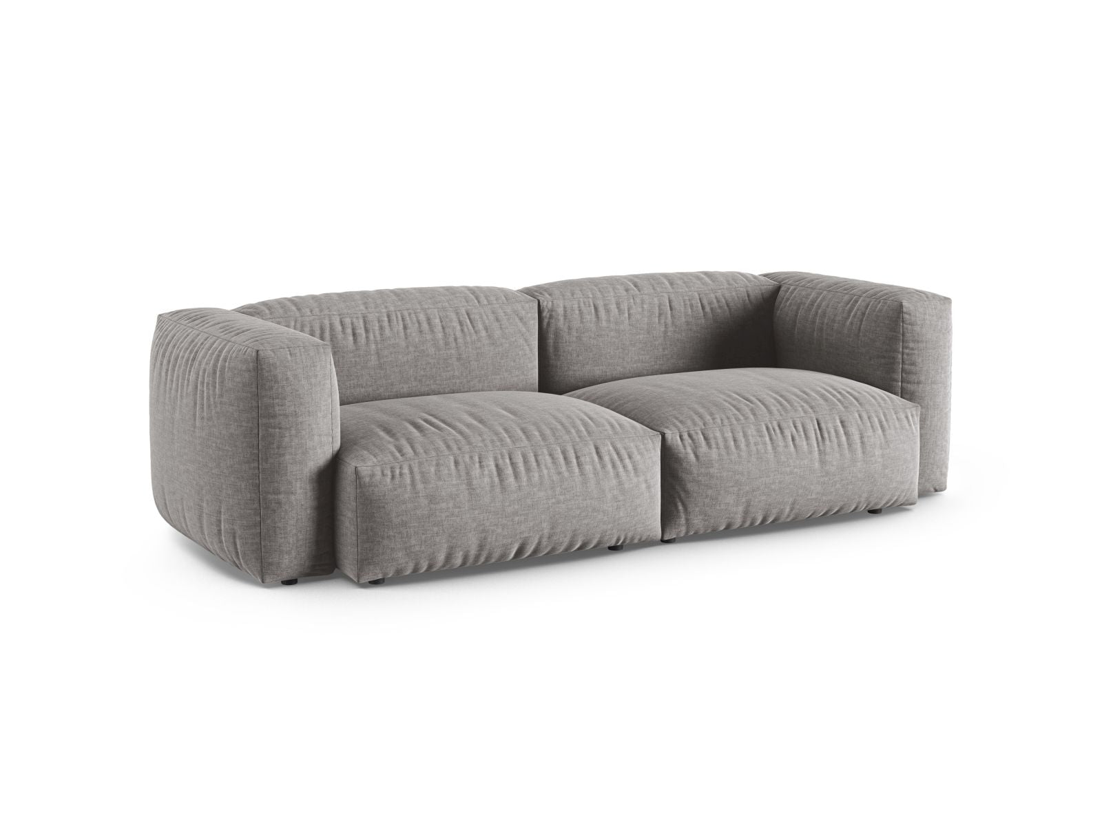 Elegantes 3-Sitzer Sofa XL Martina in hellem Grau, ideal für moderne Wohnräume, präsentiert von Micadoni.