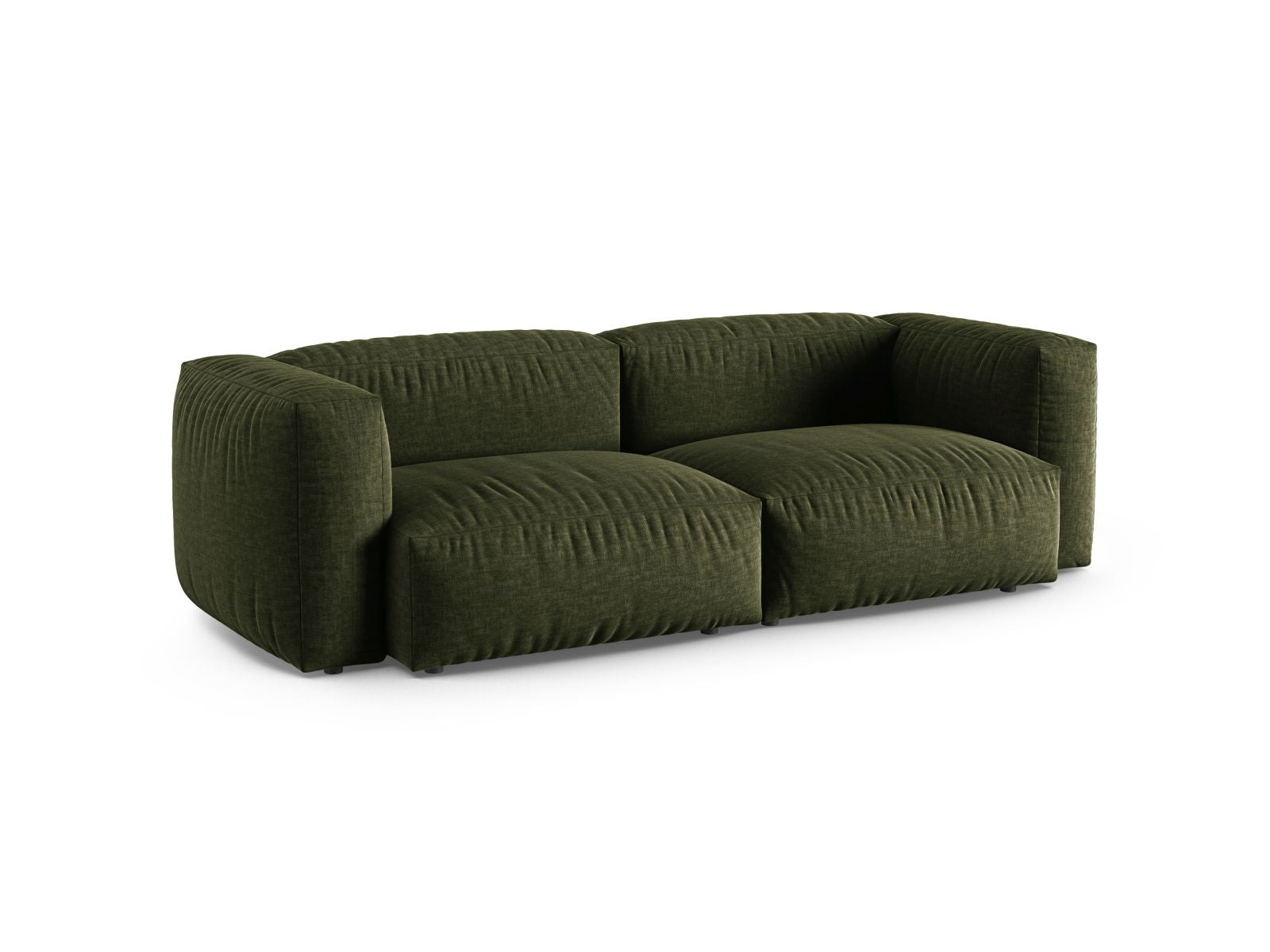 Elegantes 3-Sitzer Modular Sofa XL Martina in stilvollem Grün, ideal für moderne Wohnräume, präsentiert von Micadoni.