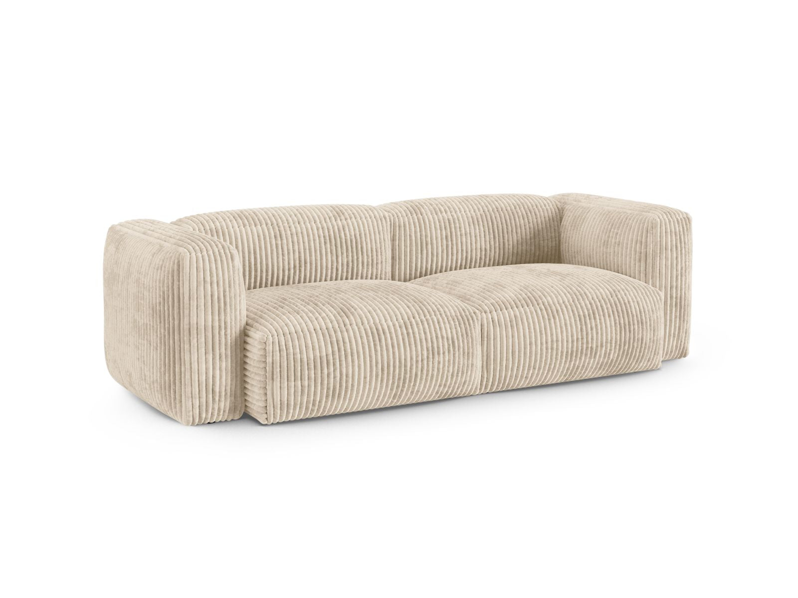 Elegantes 3-Sitzer Sofa XL Martina in hellem Beige, ideal für moderne Wohnräume, präsentiert von Micadoni.