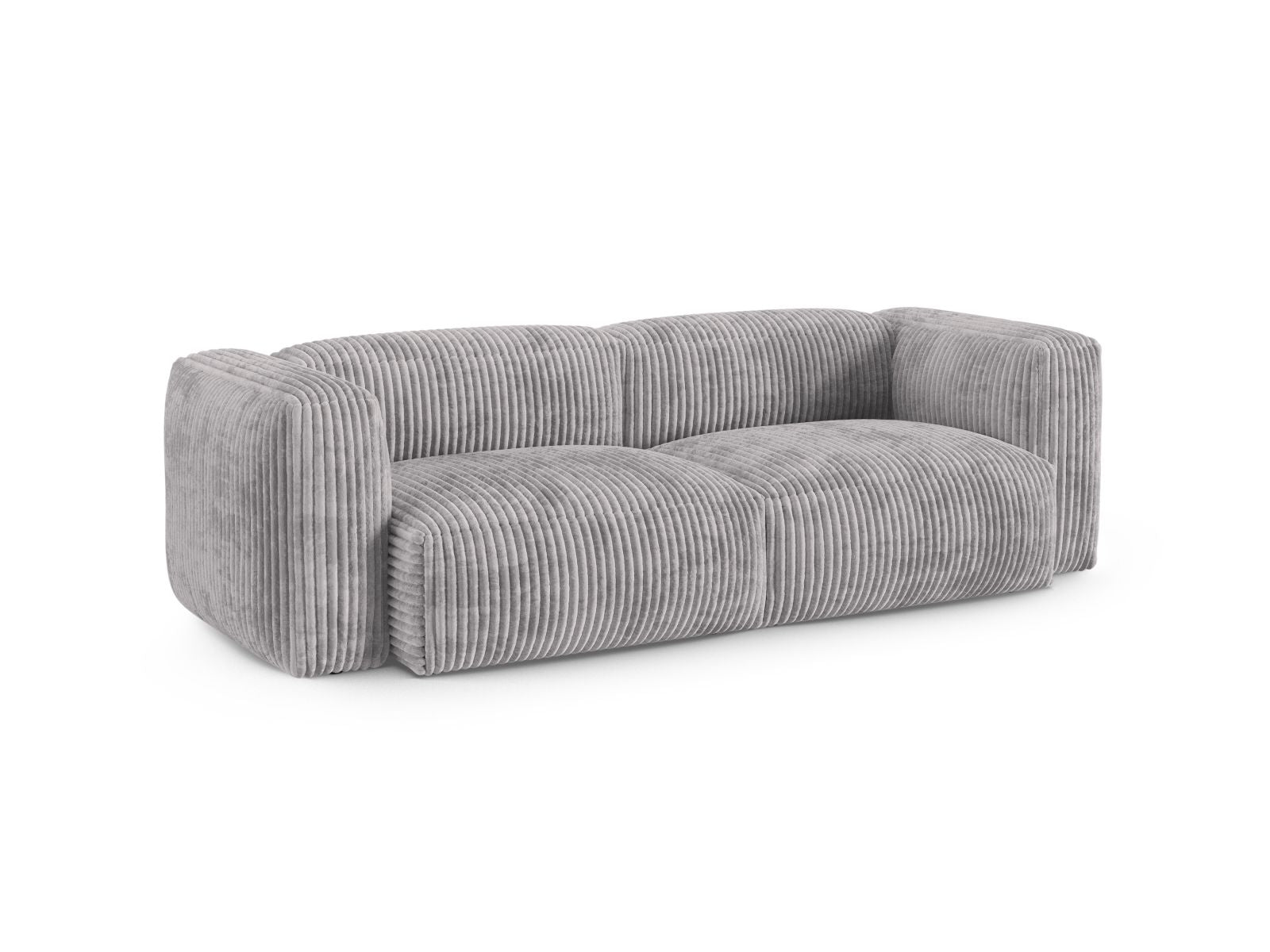Elegantes 3-Sitzer Sofa XL Martina in hellem Grau, ideal für moderne Wohnräume, erhältlich bei KAQTU Design AG.