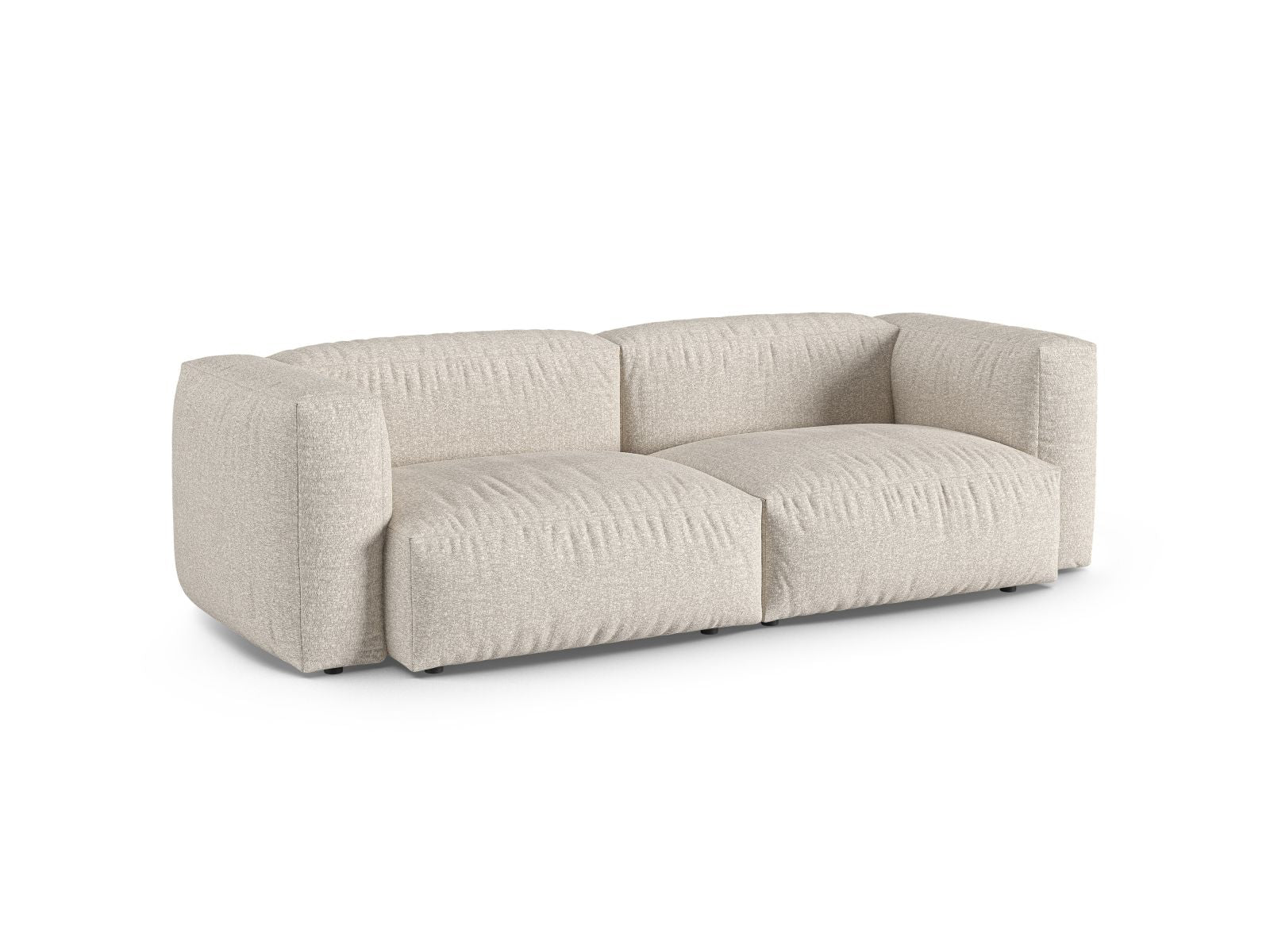 Beige 3-Sitzer Modular Sofa XL Martina von Micadoni, stilvolles und modernes Design für Ihr Wohnzimmer, ideal für entspannte Stunden.