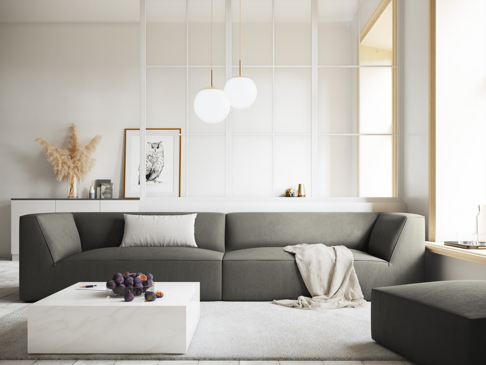 Entdecken Sie das elegante Ruby Sofa 4 Sitzer von Micadoni – stilvoll, komfortabel und nachhaltig. Ideal für Ihr Wohnzimmer!