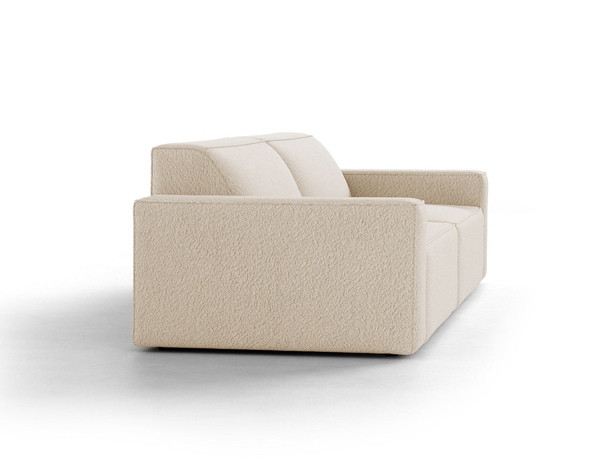 Jodie Boucle modulares Sofa 4 Sitzer in Beige-Baloo präsentiert im Onlineshop von KAQTU Design AG. 4er Sofa ist von Micadoni