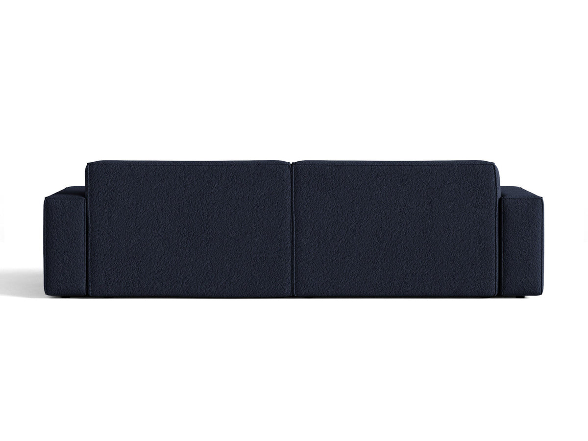 Jodie Boucle modulares Sofa 4 Sitzer in Dark Blue-Baloo präsentiert im Onlineshop von KAQTU Design AG. 4er Sofa ist von Micadoni