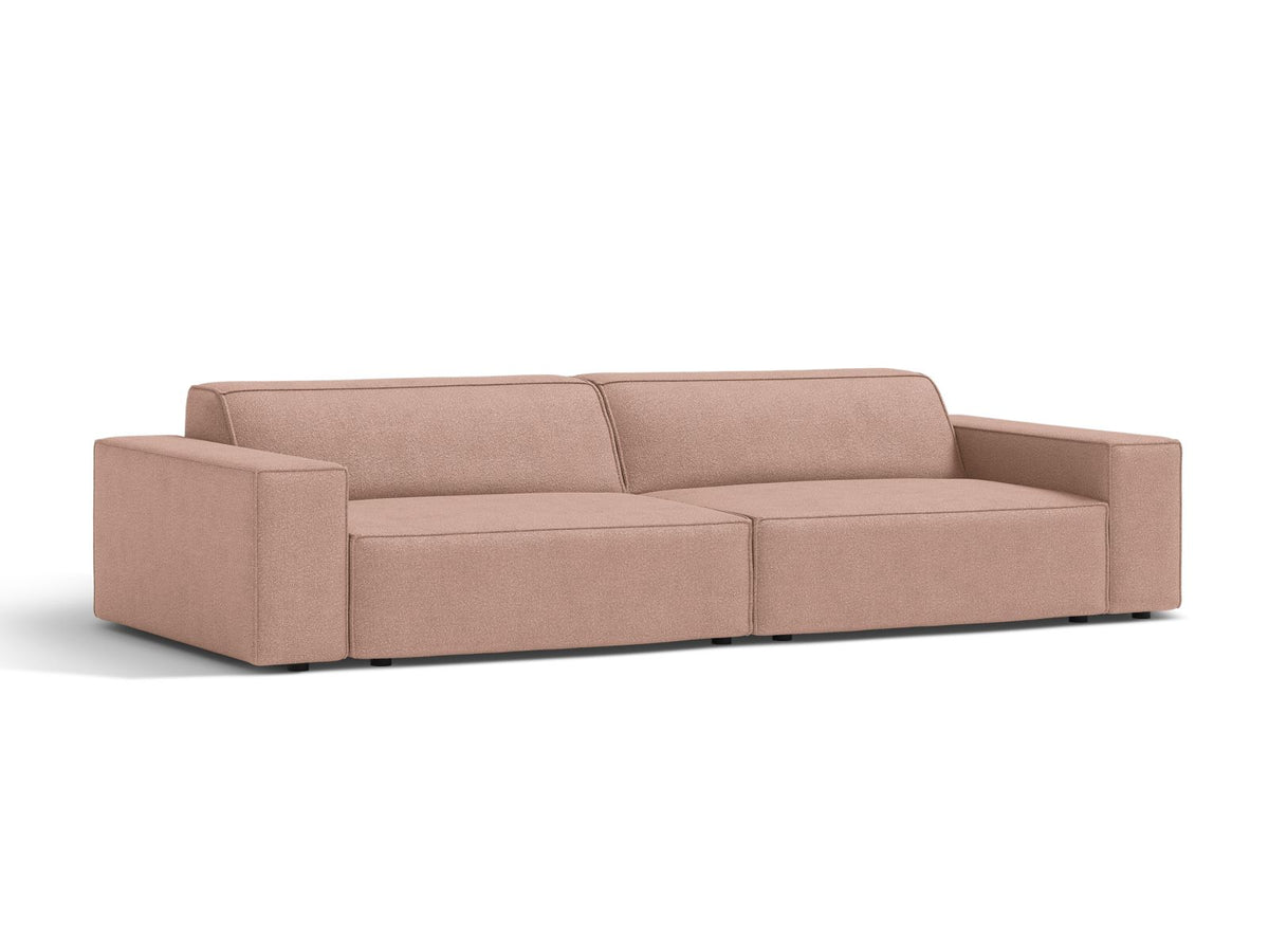 Jodie Boucle modulares Sofa 4 Sitzer in Powder Pink-Baloo präsentiert im Onlineshop von KAQTU Design AG. 4er Sofa ist von Micadoni