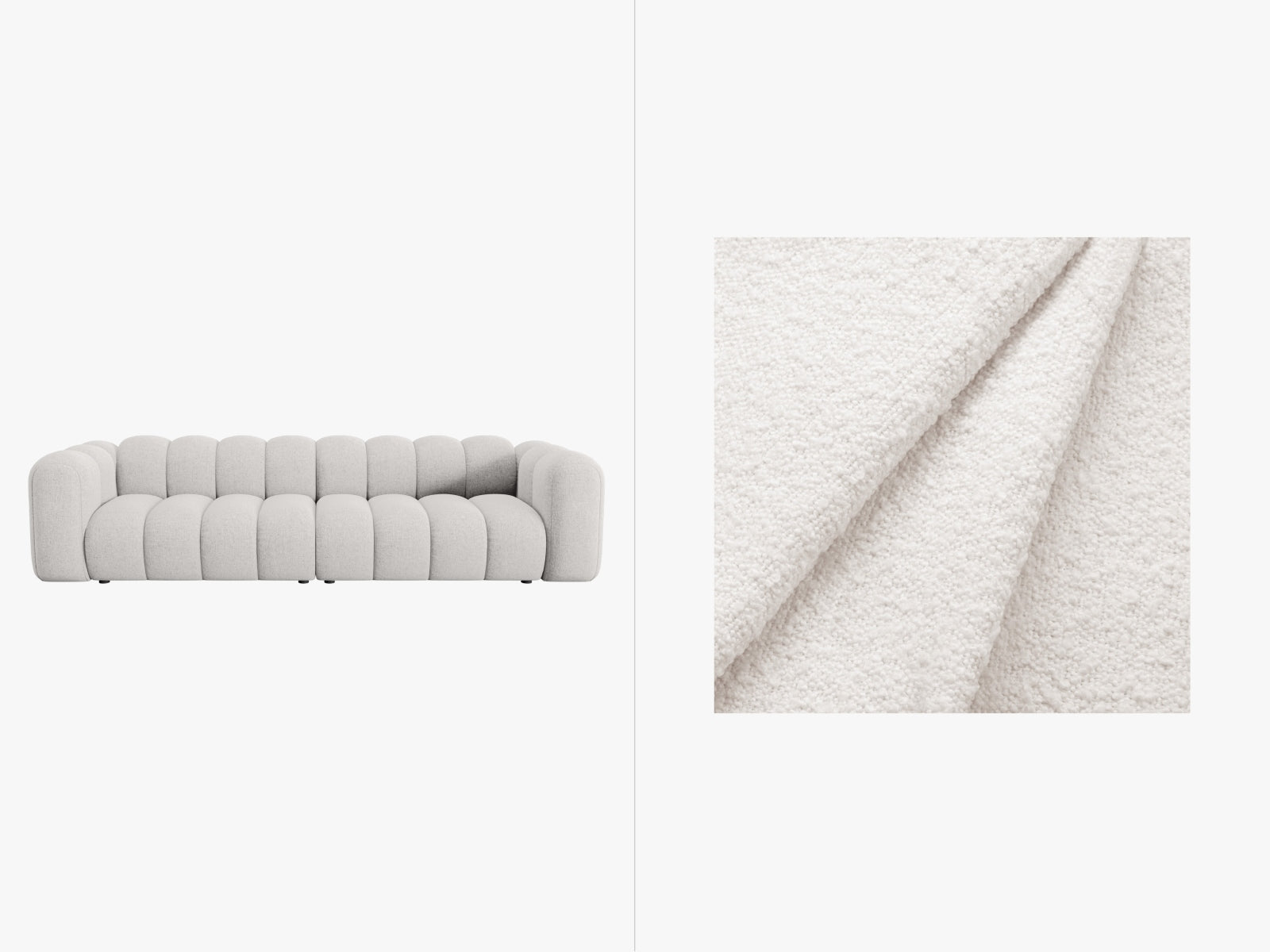 Lupine Modulares Sofa 4 Sitzer in White präsentiert im Onlineshop von KAQTU Design AG. 3er Sofa ist von Micadoni
