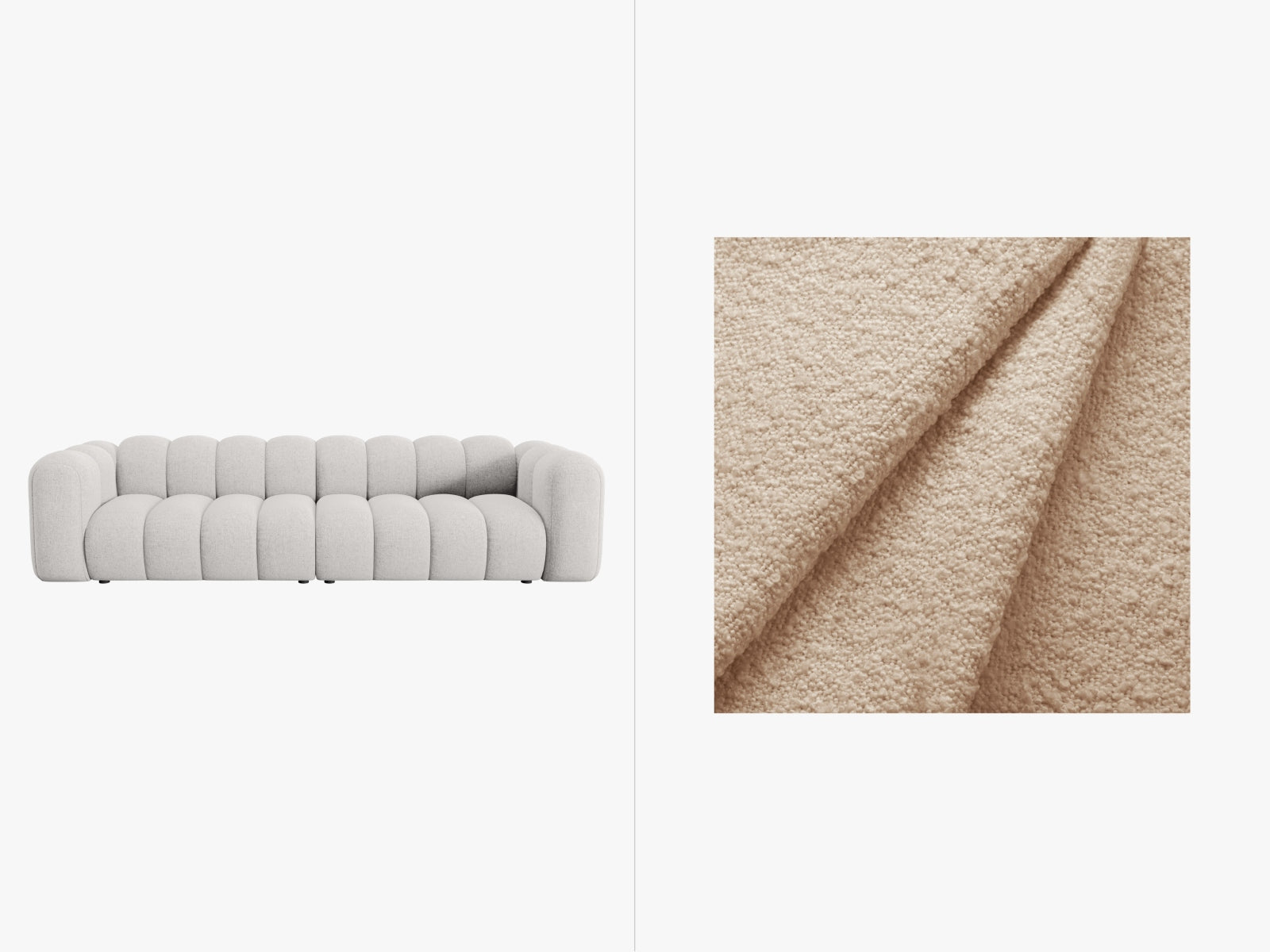 Lupine Modulares Sofa 4 Sitzer in Beige präsentiert im Onlineshop von KAQTU Design AG. 3er Sofa ist von Micadoni