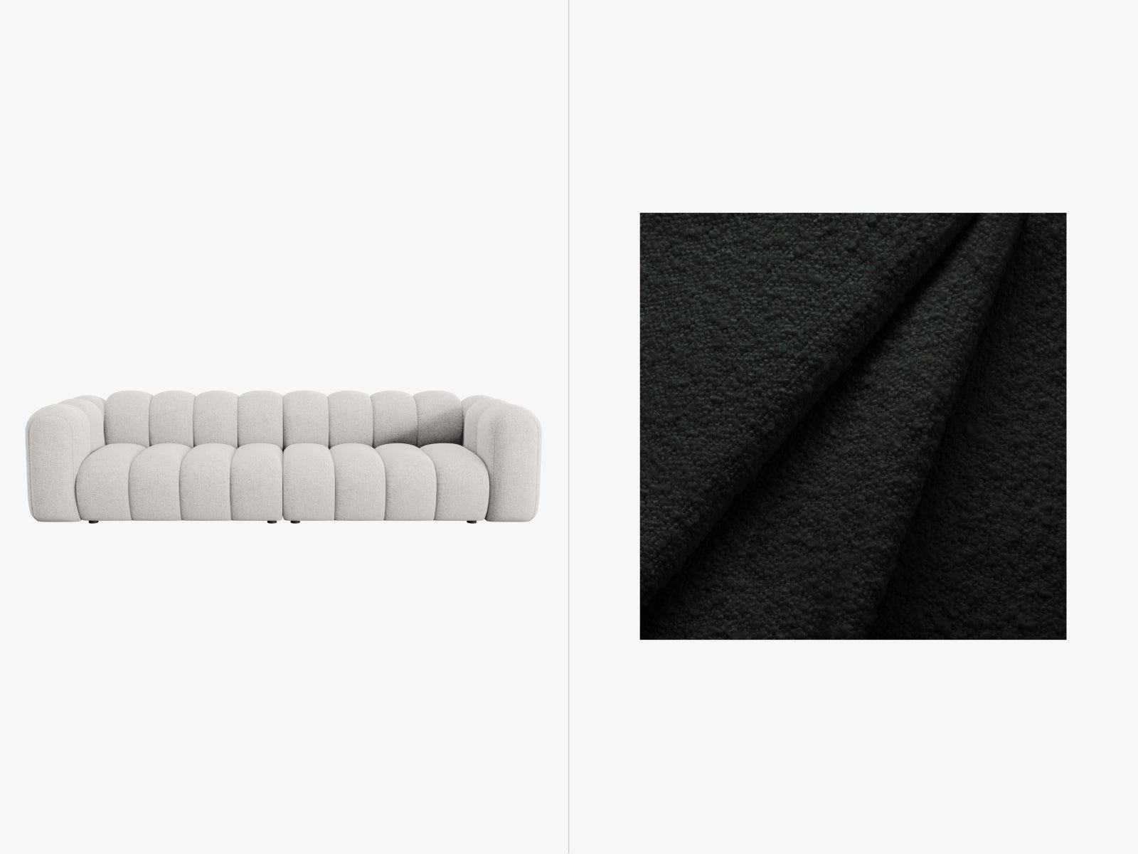 Lupine Modulares Sofa 4 Sitzer in Black präsentiert im Onlineshop von KAQTU Design AG. 3er Sofa ist von Micadoni