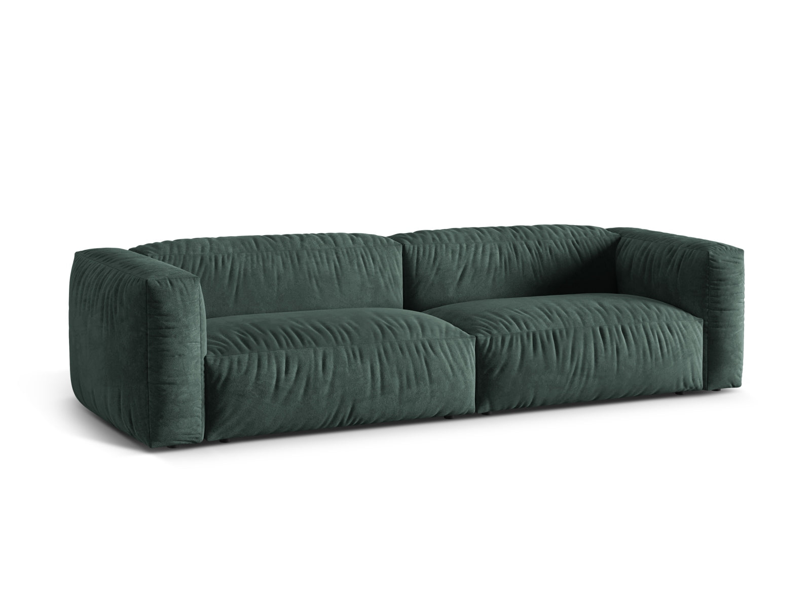 Elegantes Martina 4-Sitzer Sofa in Petrol-Vogue, modulares Design von Micadoni, ideal für stilvolle Wohnräume.