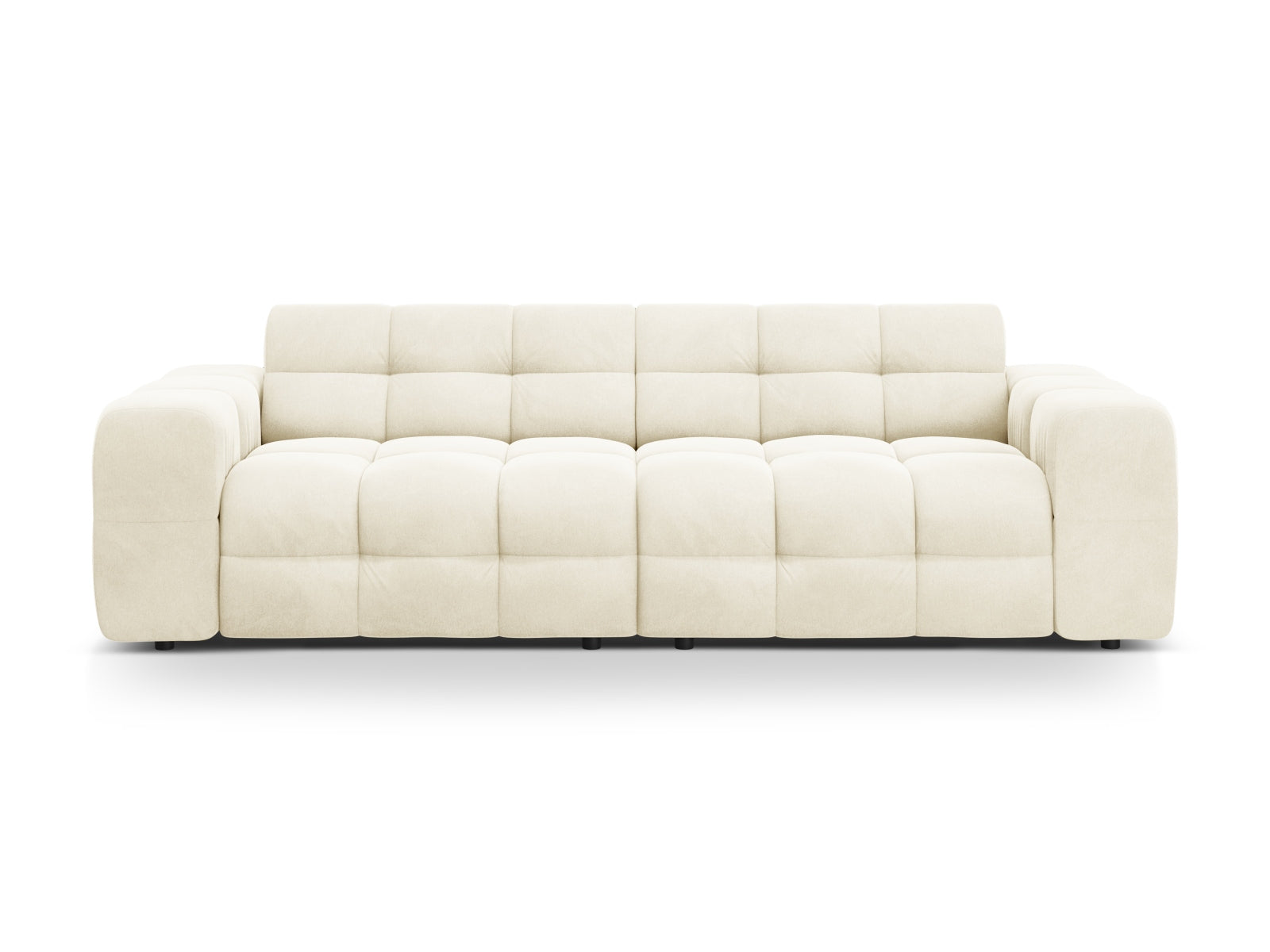 Kendal Velour Sofa 4 Sitzer in Ivory präsentiert im Onlineshop von KAQTU Design AG. 4er Sofa ist von Micadoni