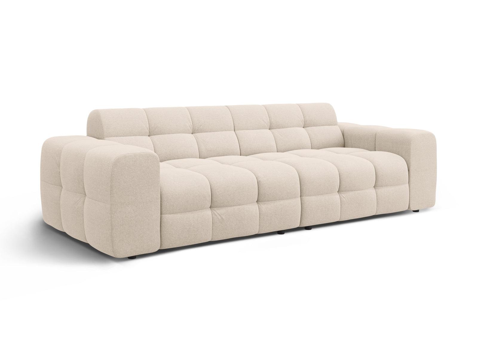 Erleben Sie das Kendal Sofa 4 Sitzer von Micadoni – ein elegantes Velours-Sofa, das modernen Komfort und stilvolles Design vereint.