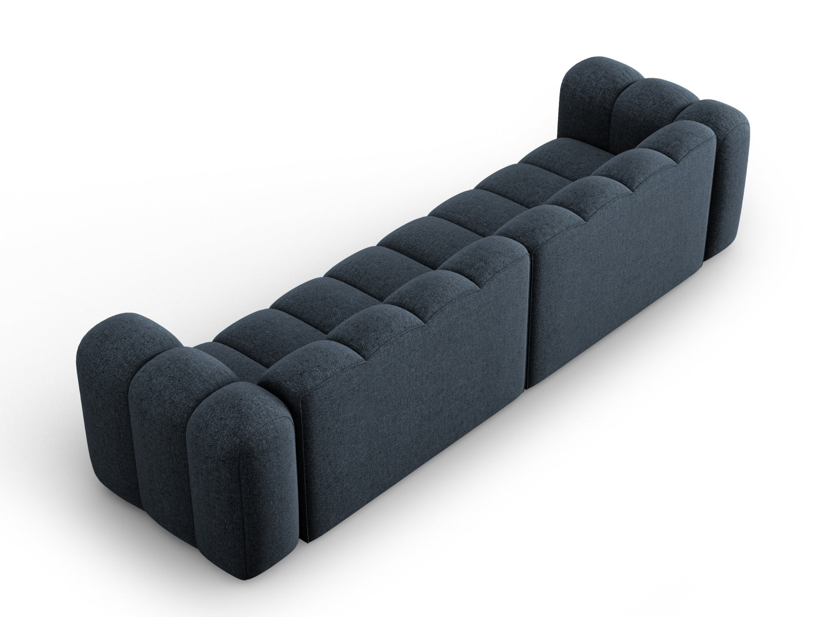 Gestalten Sie Ihr Wohnzimmer neu mit dem Lupine Modulare Sofa 4 Sitzer von Micadoni – stilvoll, flexibel und bequem für jeden Anlass.