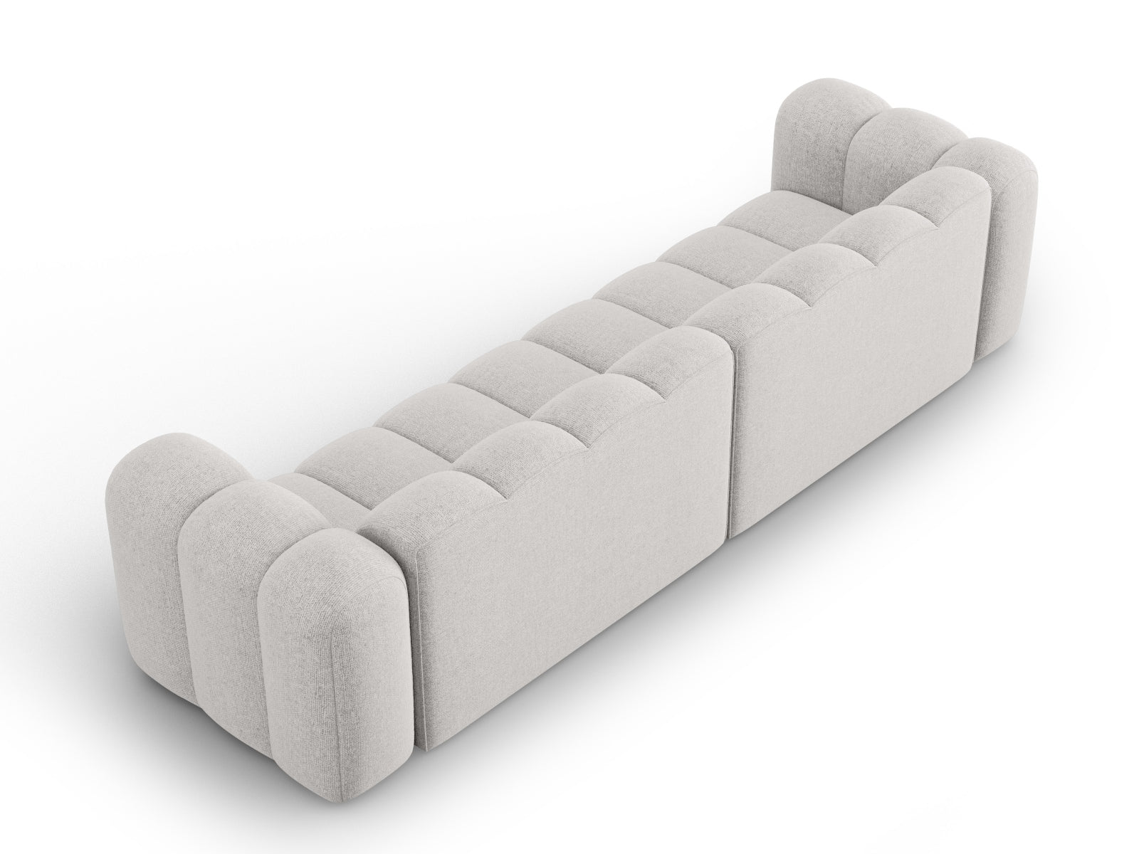 Gestalten Sie Ihr Wohnzimmer mit dem Lupine 4-Sitzer Sofa von Micadoni. Modular, stilvoll und bequem – der perfekte Ort zum Entspannen!