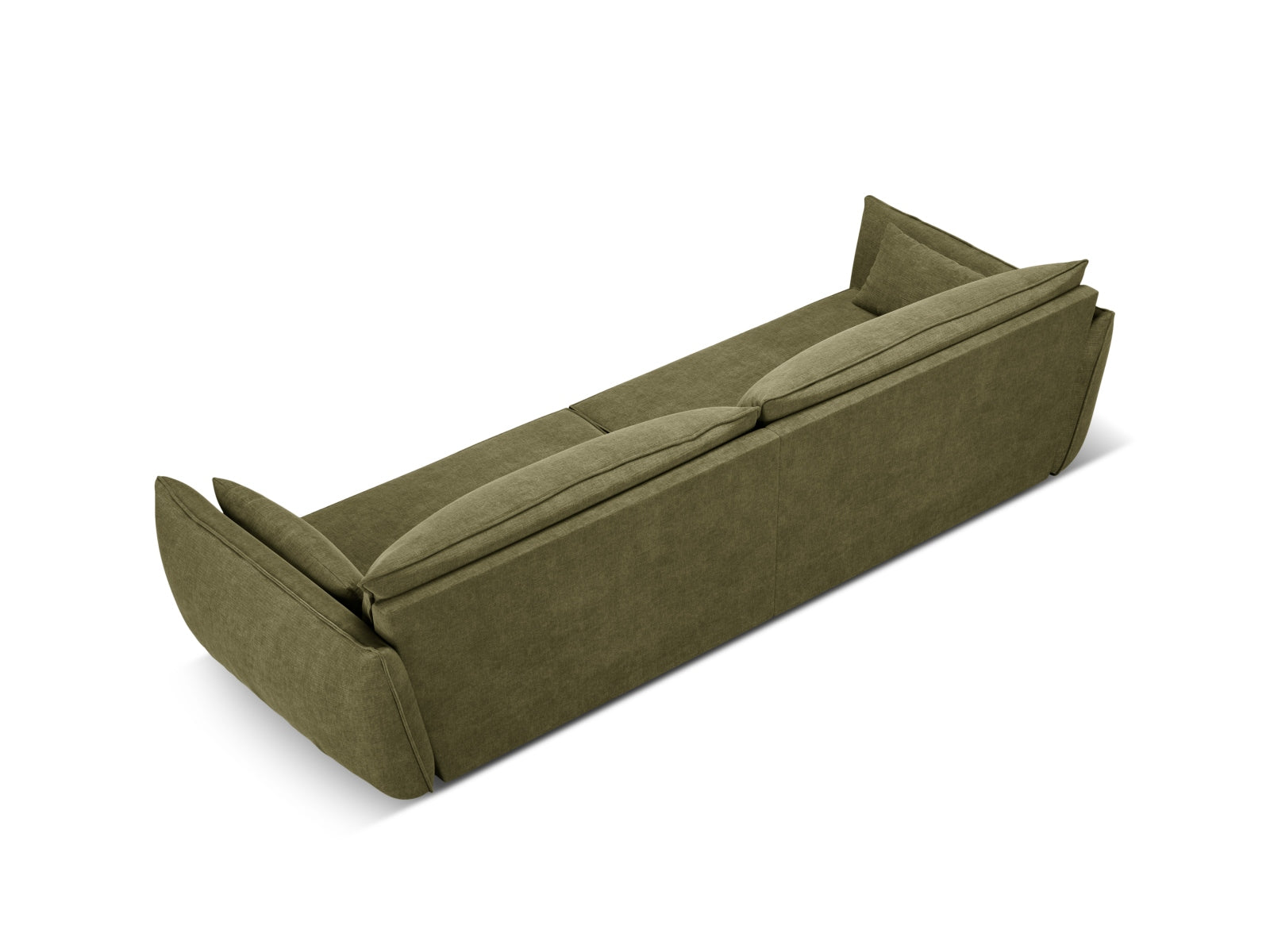 Modernes Kaelle 4-Sitzer Sofa in der trendigen Farbe Green-Over The Horizon, perfekt für ein stilvolles und gemütliches Ambiente.