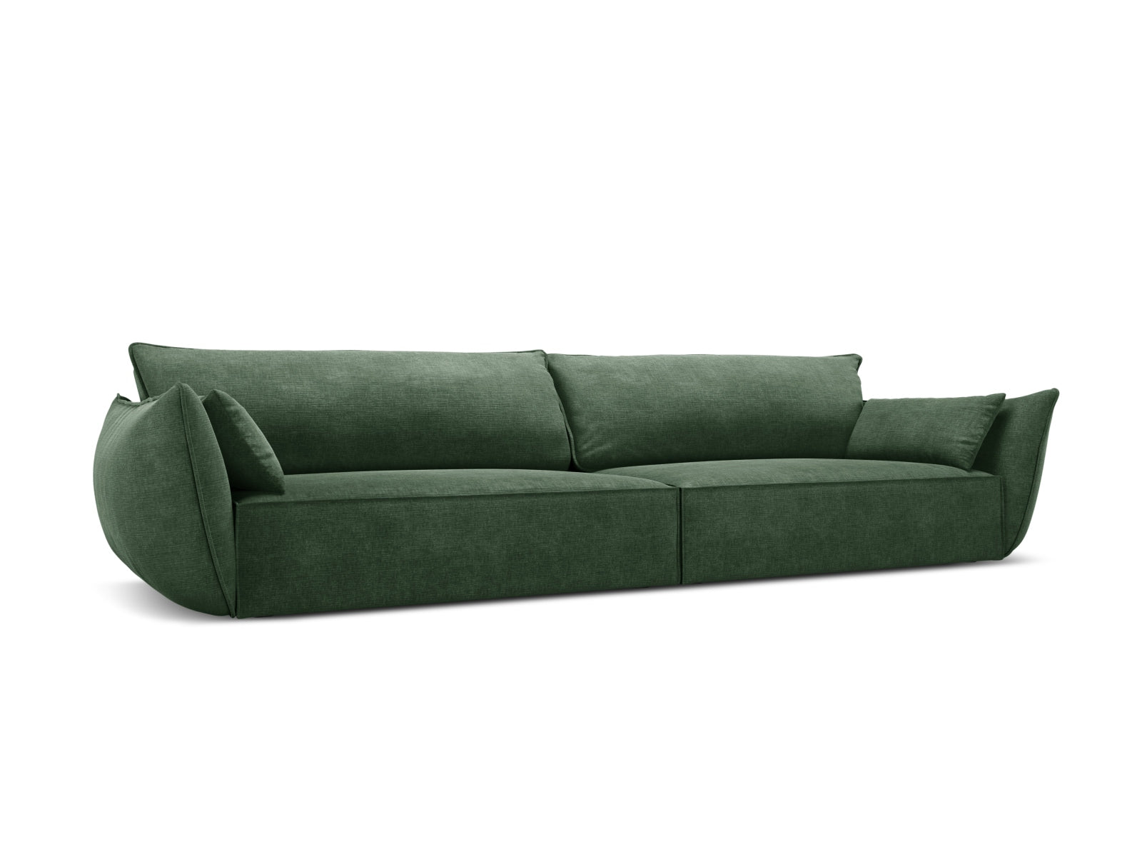 Elegantes Kaelle 4-Sitzer Sofa in Flaschengrün, stilvoll und modern, ideal für jedes Wohnzimmer. Hochwertige Verarbeitung von Micadoni.