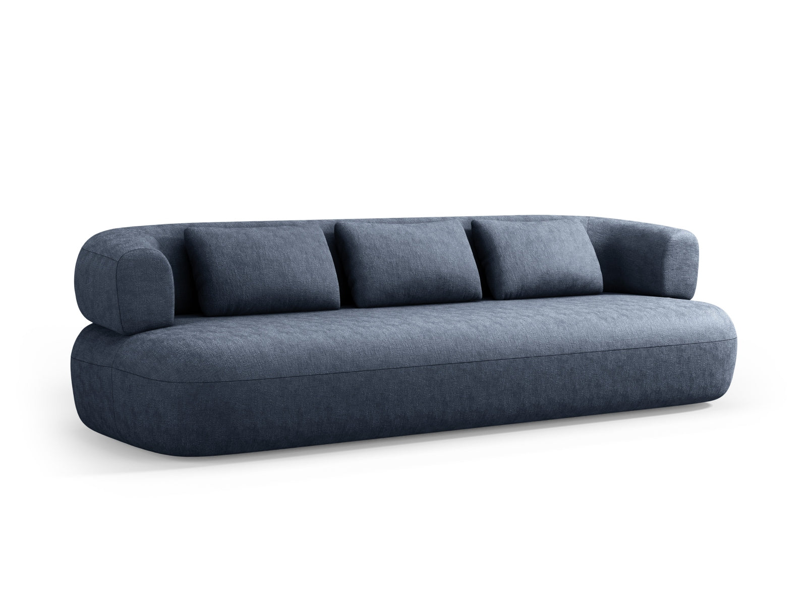Elegantes Jenny Sofa für 4 Personen in Dunkelblau, ideal für stilvolle Wohnräume. Hochwertige Verarbeitung von Micadoni.