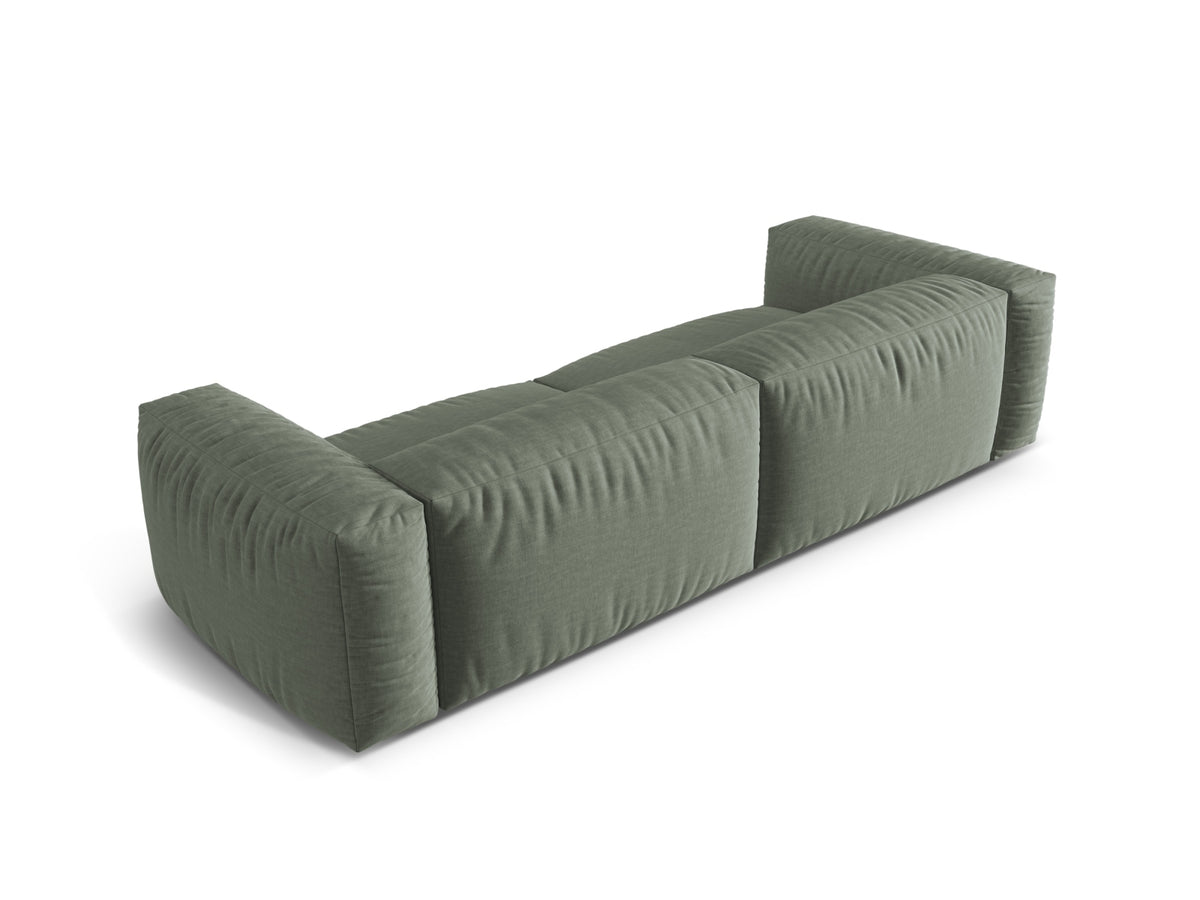 Martina Modulares Sofa 4 Sitzer in Moss Green-Boston präsentiert im Onlineshop von KAQTU Design AG. 3er Sofa ist von Micadoni