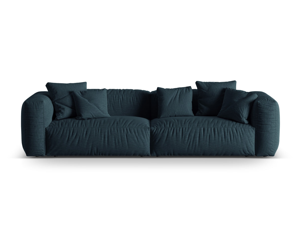 Martina Modulares Sofa 4 Sitzer in Blue Jeans-Boston präsentiert im Onlineshop von KAQTU Design AG. 3er Sofa ist von Micadoni