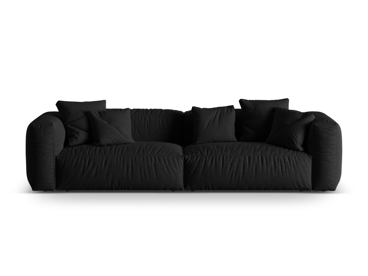 Martina Modulares Sofa 4 Sitzer in Black-Boston präsentiert im Onlineshop von KAQTU Design AG. 3er Sofa ist von Micadoni