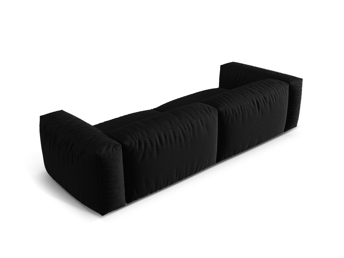 Martina Modulares Sofa 4 Sitzer in Black-Boston präsentiert im Onlineshop von KAQTU Design AG. 3er Sofa ist von Micadoni