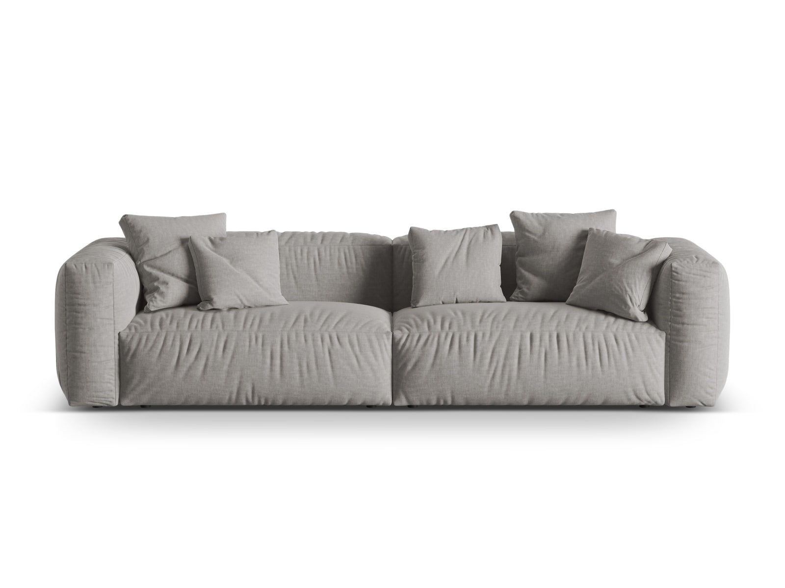 Martina Modulares Sofa 4 Sitzer in Light Grey-Boston präsentiert im Onlineshop von KAQTU Design AG. 3er Sofa ist von Micadoni