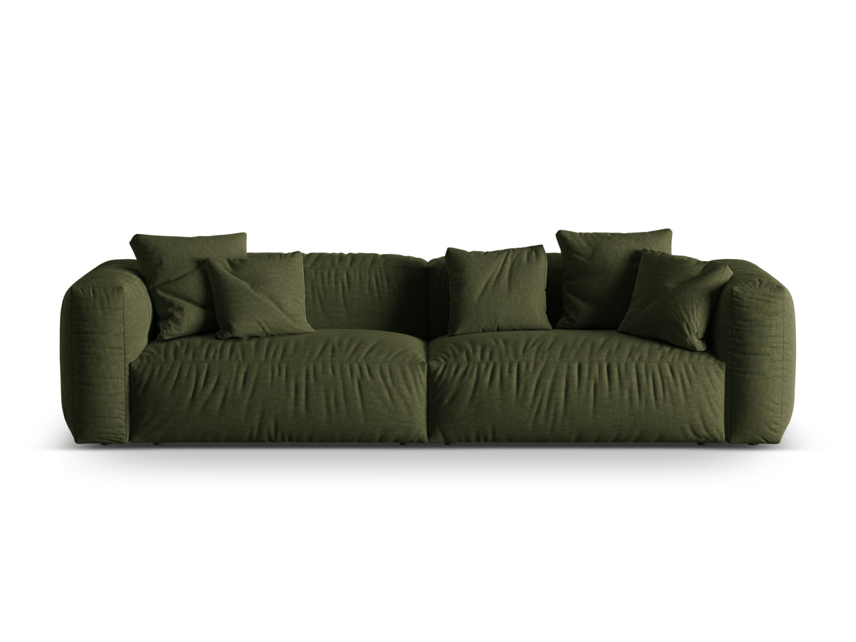 Martina Modulares Sofa 4 Sitzer in Green-Boston präsentiert im Onlineshop von KAQTU Design AG. 3er Sofa ist von Micadoni
