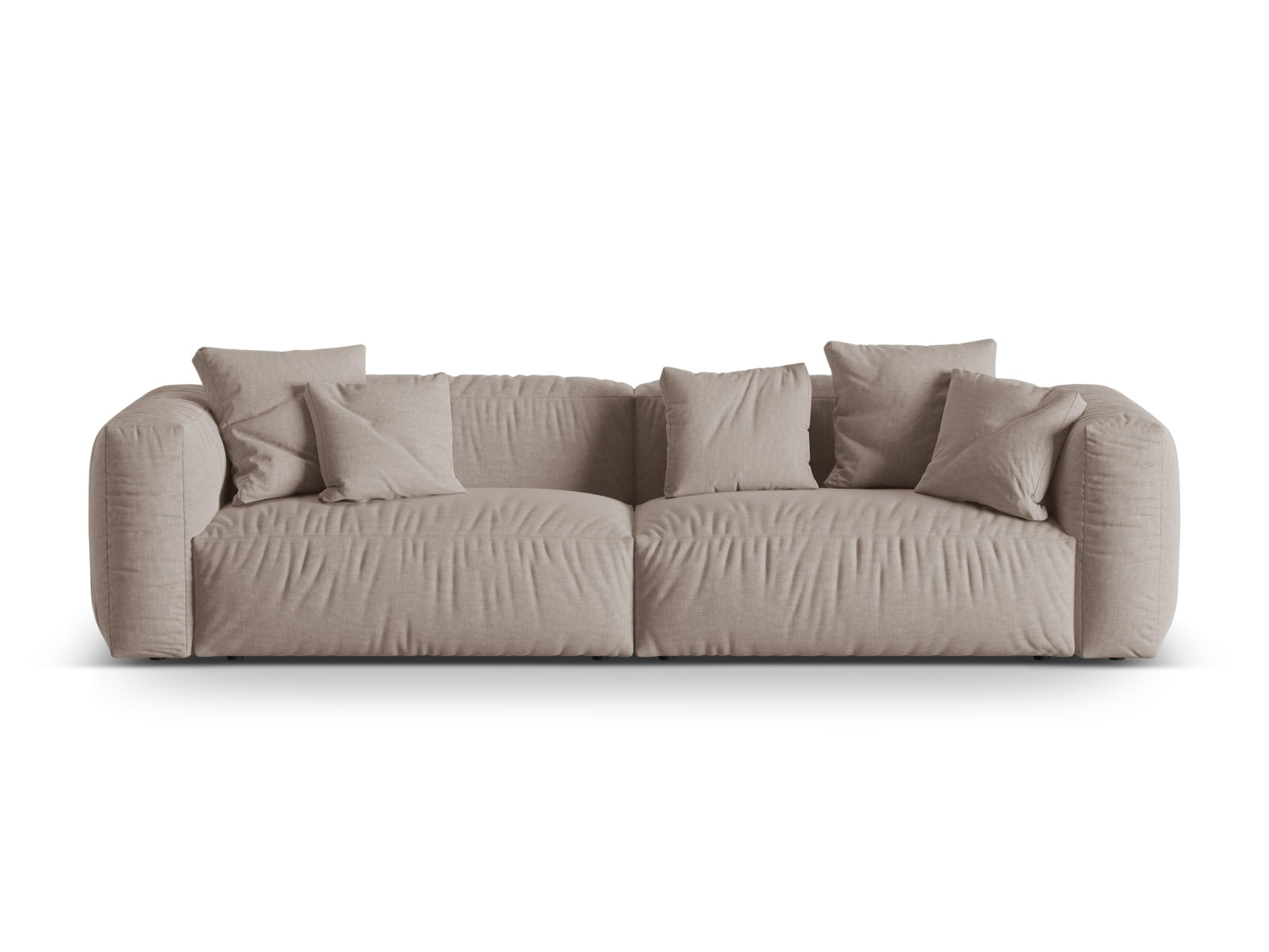 Martina Modulares Sofa 4 Sitzer in Dark Beige präsentiert im Onlineshop von KAQTU Design AG. 3er Sofa ist von Micadoni
