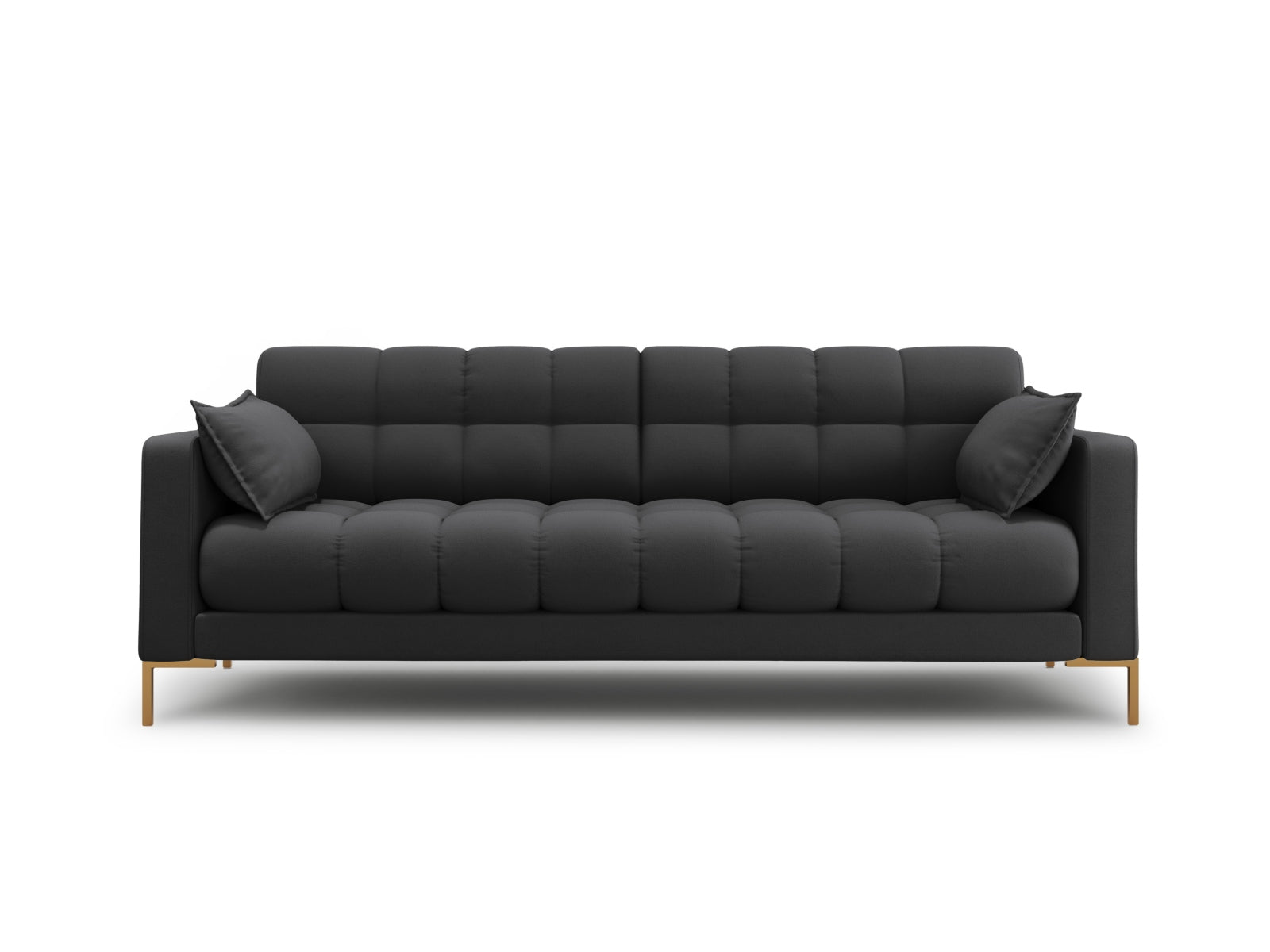 Mamaia Sofa 4 Sitzer in Dark Grey/Gold präsentiert im Onlineshop von KAQTU Design AG. 4er Sofa ist von Micadoni
