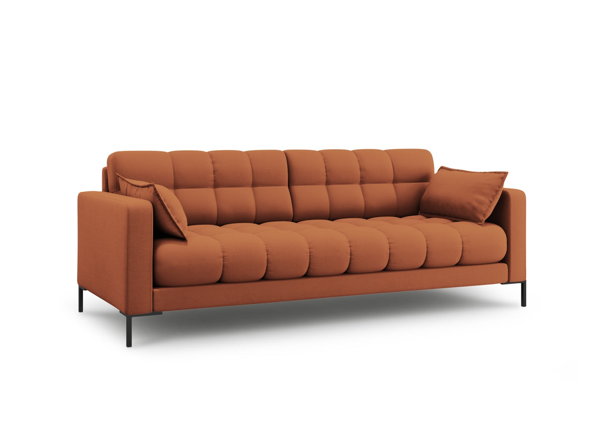 Mamaia Sofa 4 Sitzer in Brick/Schwarz-Neve präsentiert im Onlineshop von KAQTU Design AG. 4er Sofa ist von Micadoni