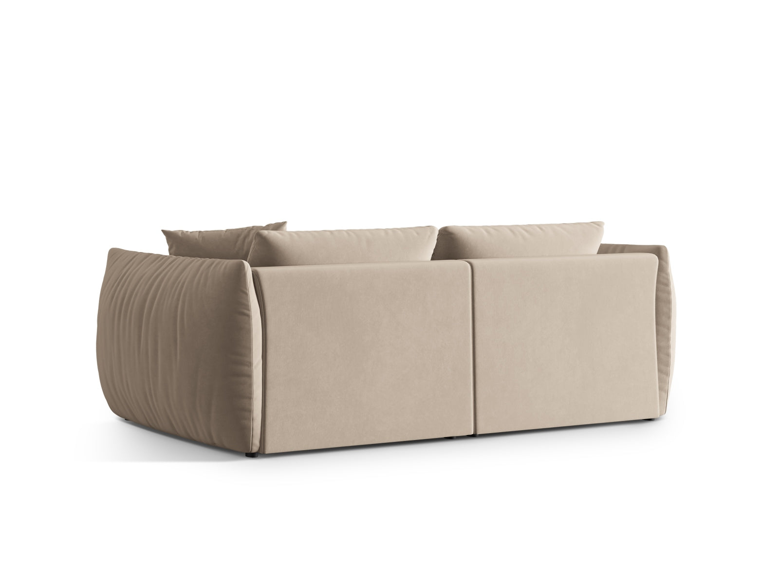 Chris Velour Modular Sofa 4 Sitzer in Ecru-Casino präsentiert im Onlineshop von KAQTU Design AG. 4er Sofa ist von Micadoni