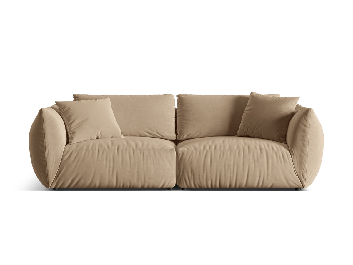 Chris Velour Modular Sofa 4 Sitzer in Sand-Casino präsentiert im Onlineshop von KAQTU Design AG. 4er Sofa ist von Micadoni