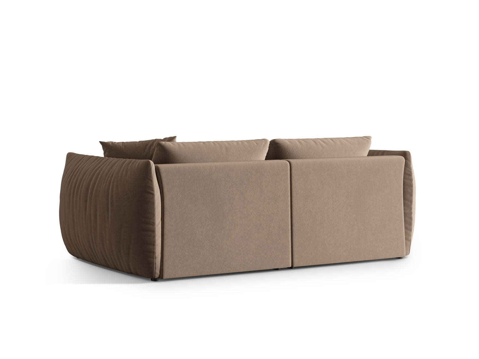Chris Velour Modular Sofa 4 Sitzer in Light Brown-Casino präsentiert im Onlineshop von KAQTU Design AG. 4er Sofa ist von Micadoni