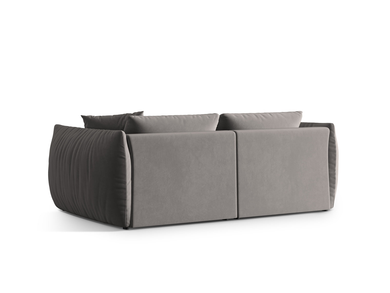Chris Velour Modular Sofa 4 Sitzer in Grey-Casino präsentiert im Onlineshop von KAQTU Design AG. 4er Sofa ist von Micadoni