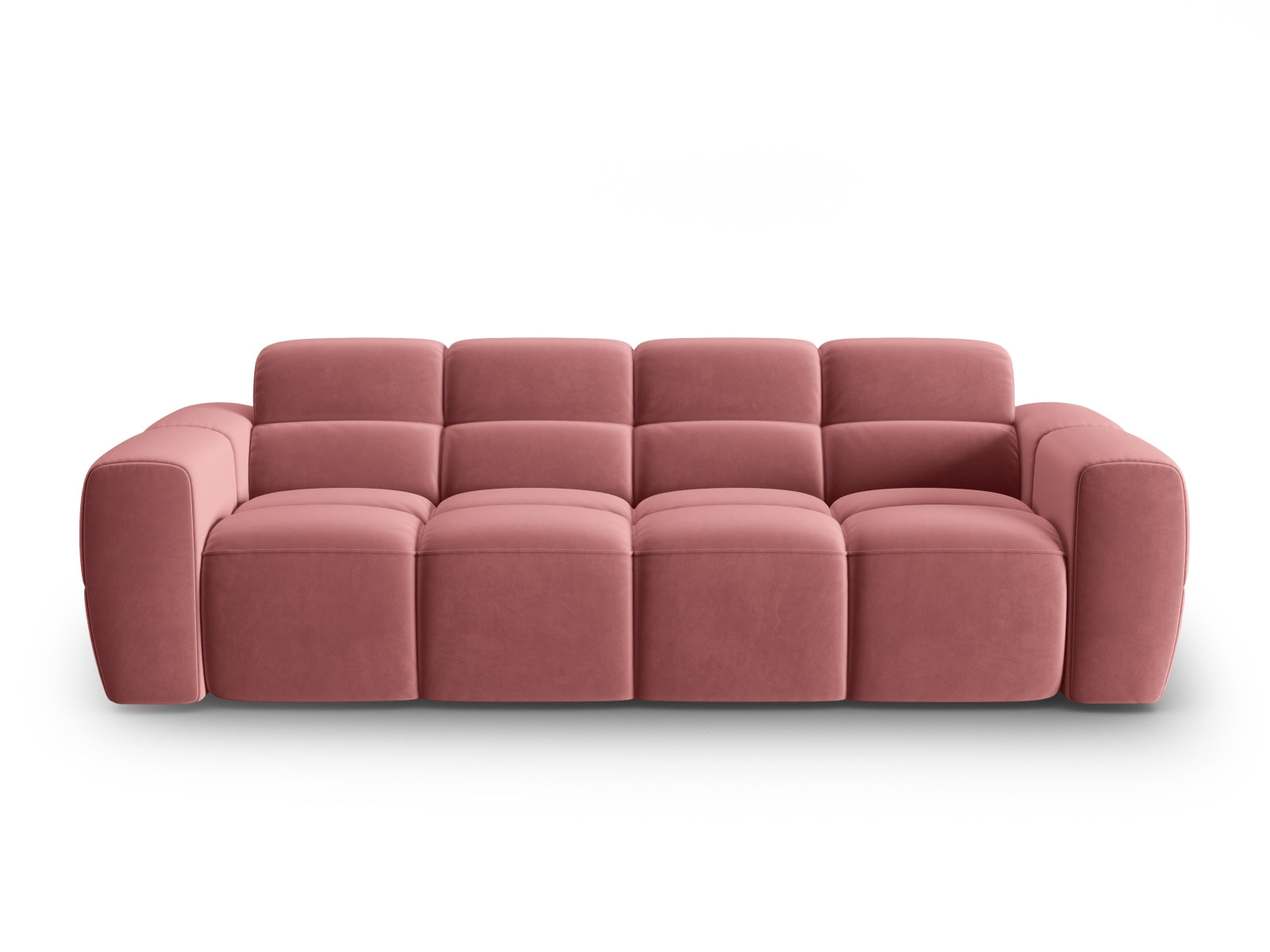 Lisa Velour Sofa 4 Sitzer in Flamingo präsentiert im Onlineshop von KAQTU Design AG. 4er Sofa ist von Micadoni