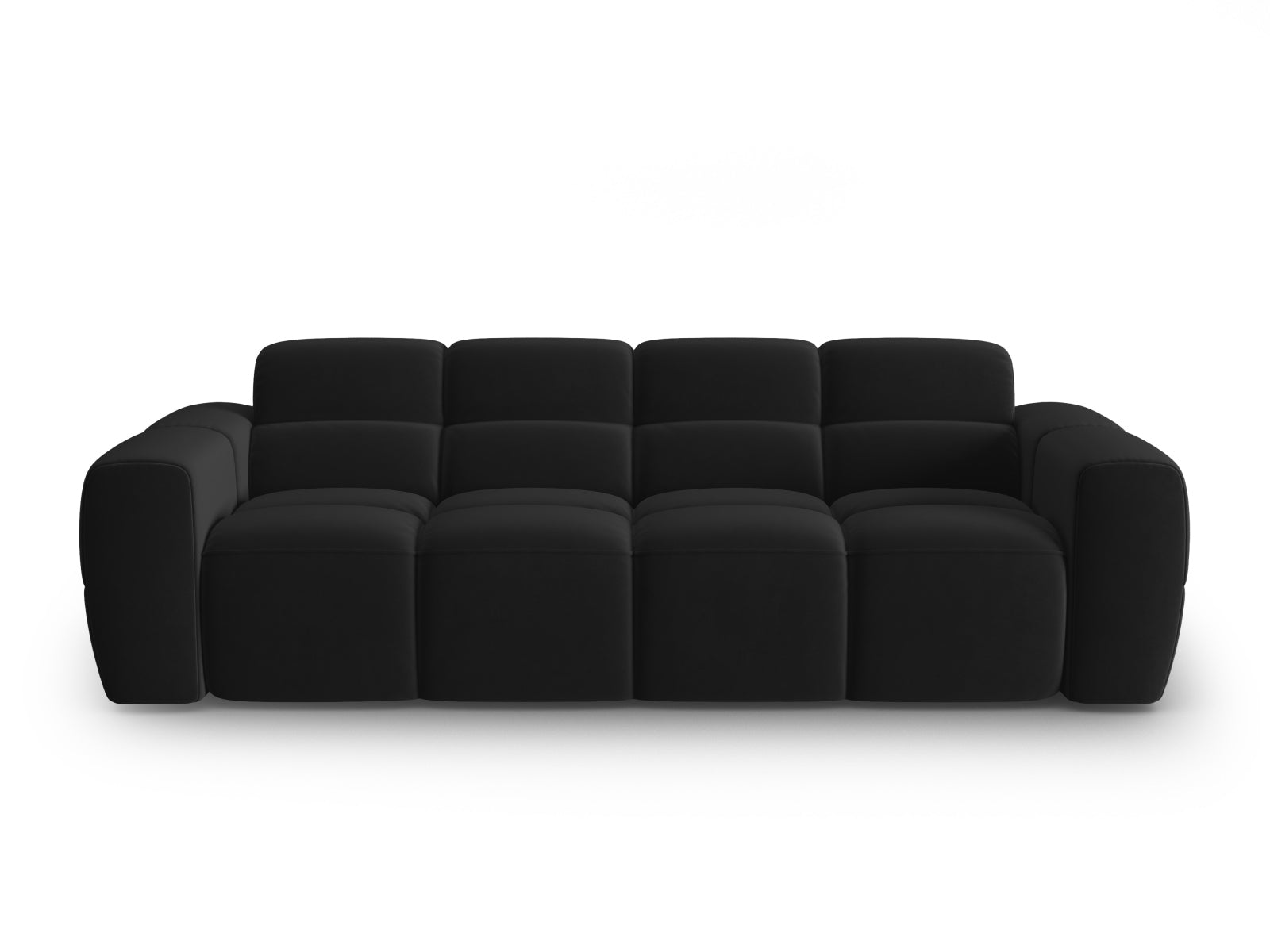 Lisa Velour Sofa 4 Sitzer in Black präsentiert im Onlineshop von KAQTU Design AG. 4er Sofa ist von Micadoni