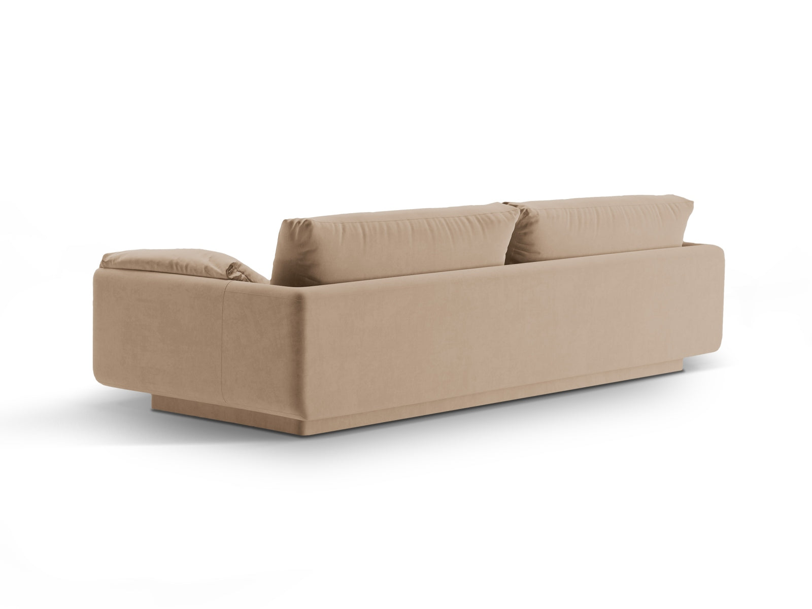 Torino Velour Sofa 4 Sitzer in Sand-Casino präsentiert im Onlineshop von KAQTU Design AG. 4er Sofa ist von Micadoni