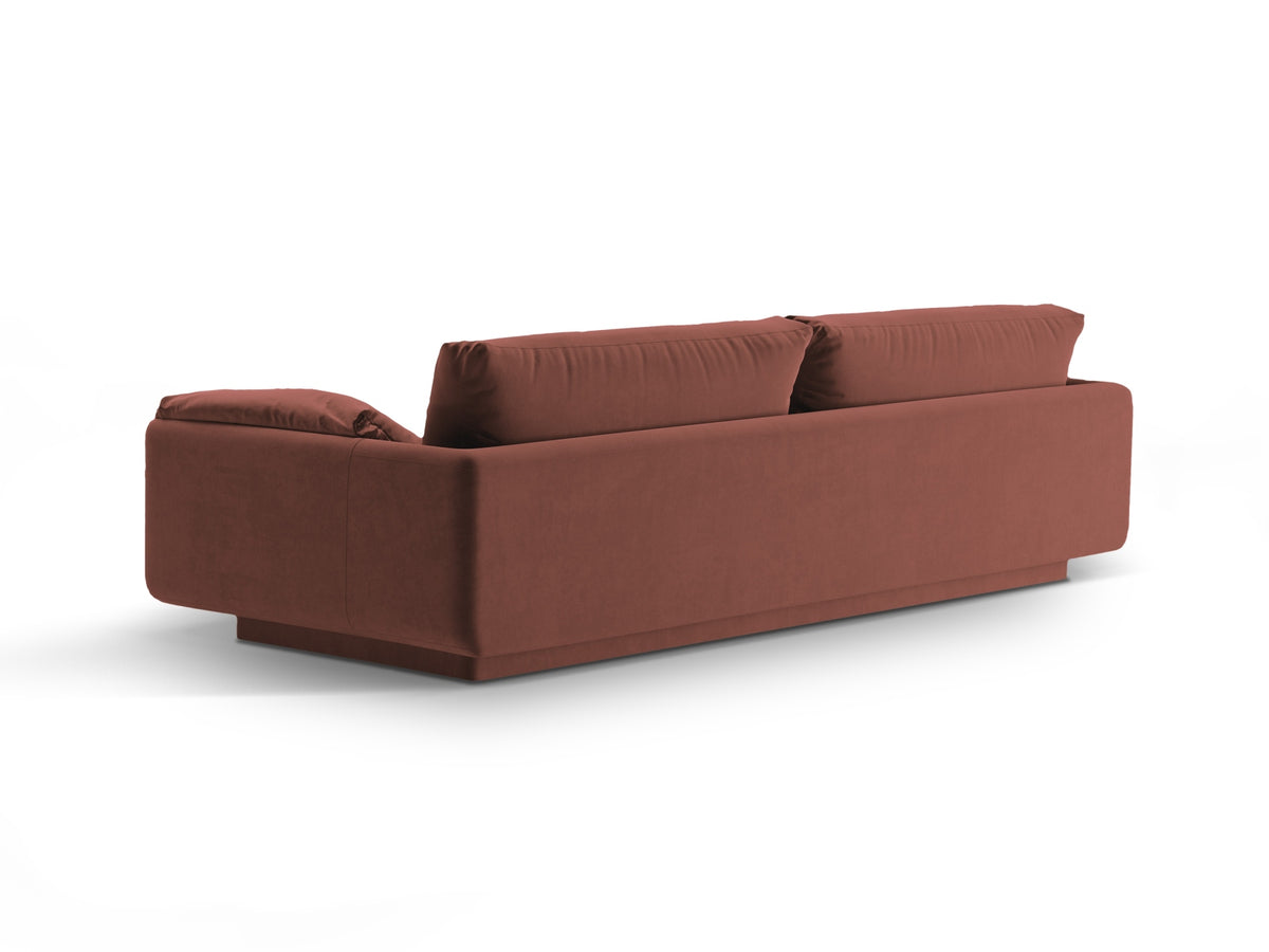 Torino Velour Sofa 4 Sitzer in Cuoio-Casino präsentiert im Onlineshop von KAQTU Design AG. 4er Sofa ist von Micadoni