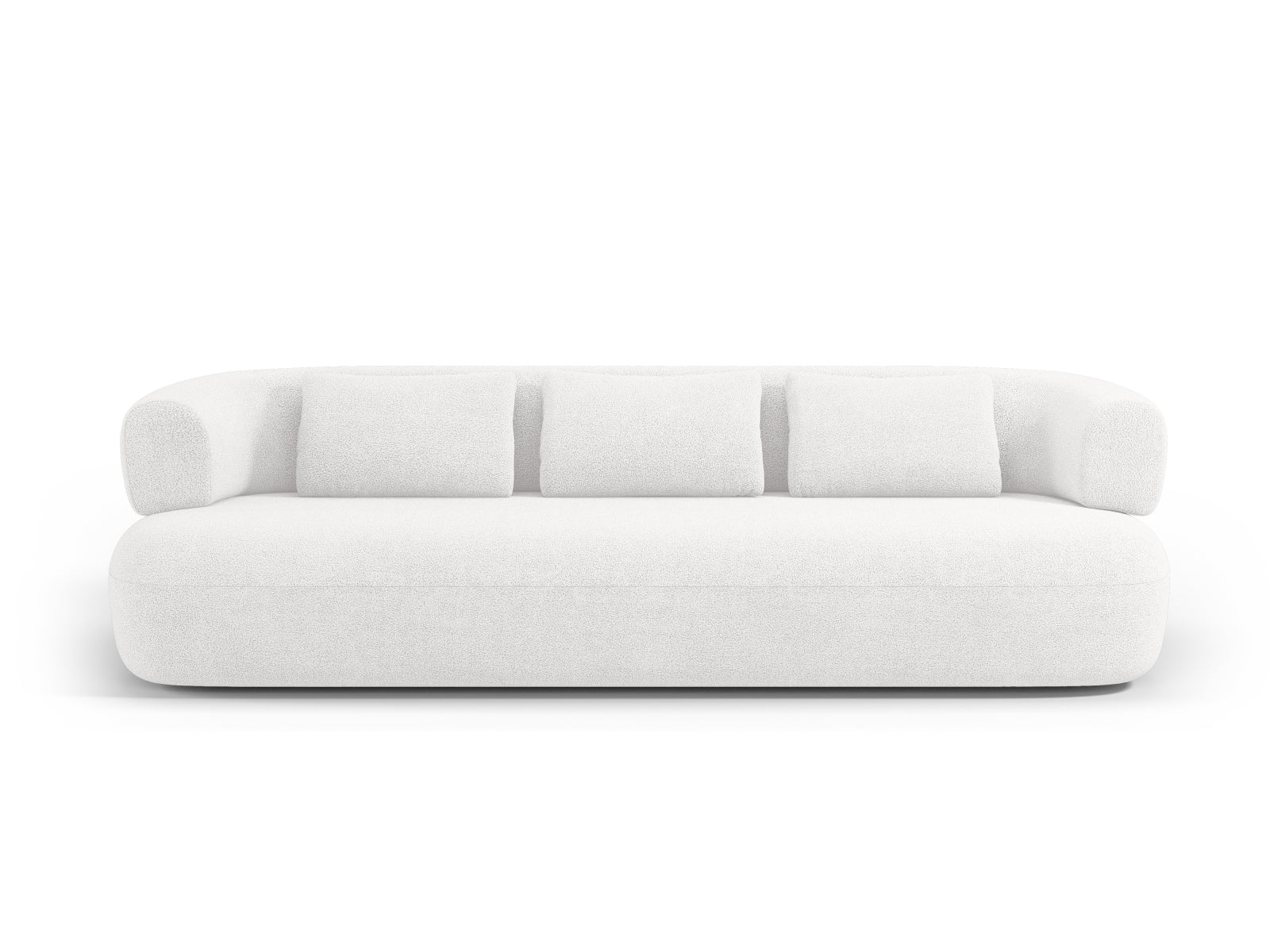 Jenny Boucle Sofa 4 Sitzer in Ivory präsentiert im Onlineshop von KAQTU Design AG. 3er Sofa ist von Micadoni