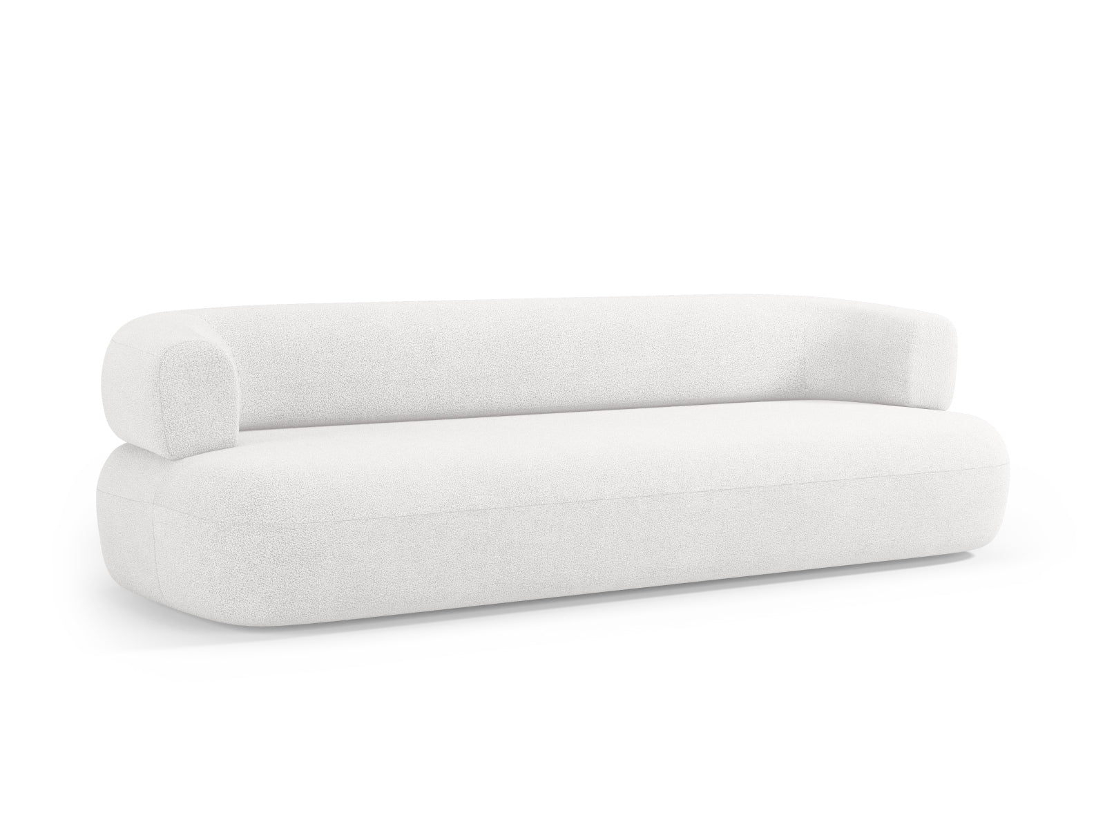 Erleben Sie das Jenny Boucle Sofa 4 Sitzer von Micadoni – eine harmonische Verbindung aus Eleganz, Komfort und vielseitigem Design für Ihr Zuhause.
