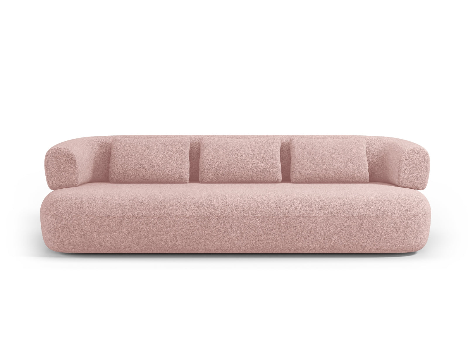 Jenny Boucle Sofa 4 Sitzer in Powder Pink präsentiert im Onlineshop von KAQTU Design AG. 3er Sofa ist von Micadoni