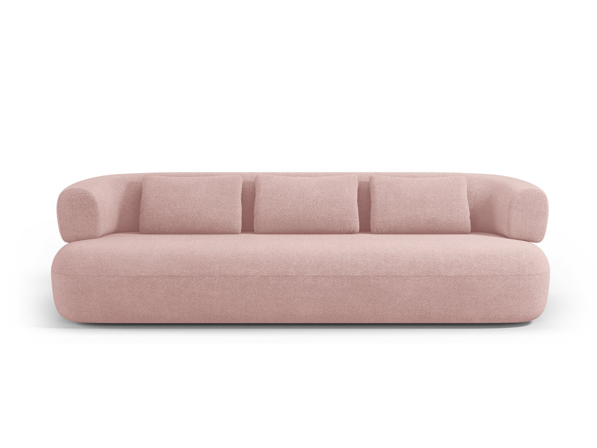 Jenny Boucle Sofa 4 Sitzer in Powder Pink-Now or Never präsentiert im Onlineshop von KAQTU Design AG. 3er Sofa ist von Micadoni