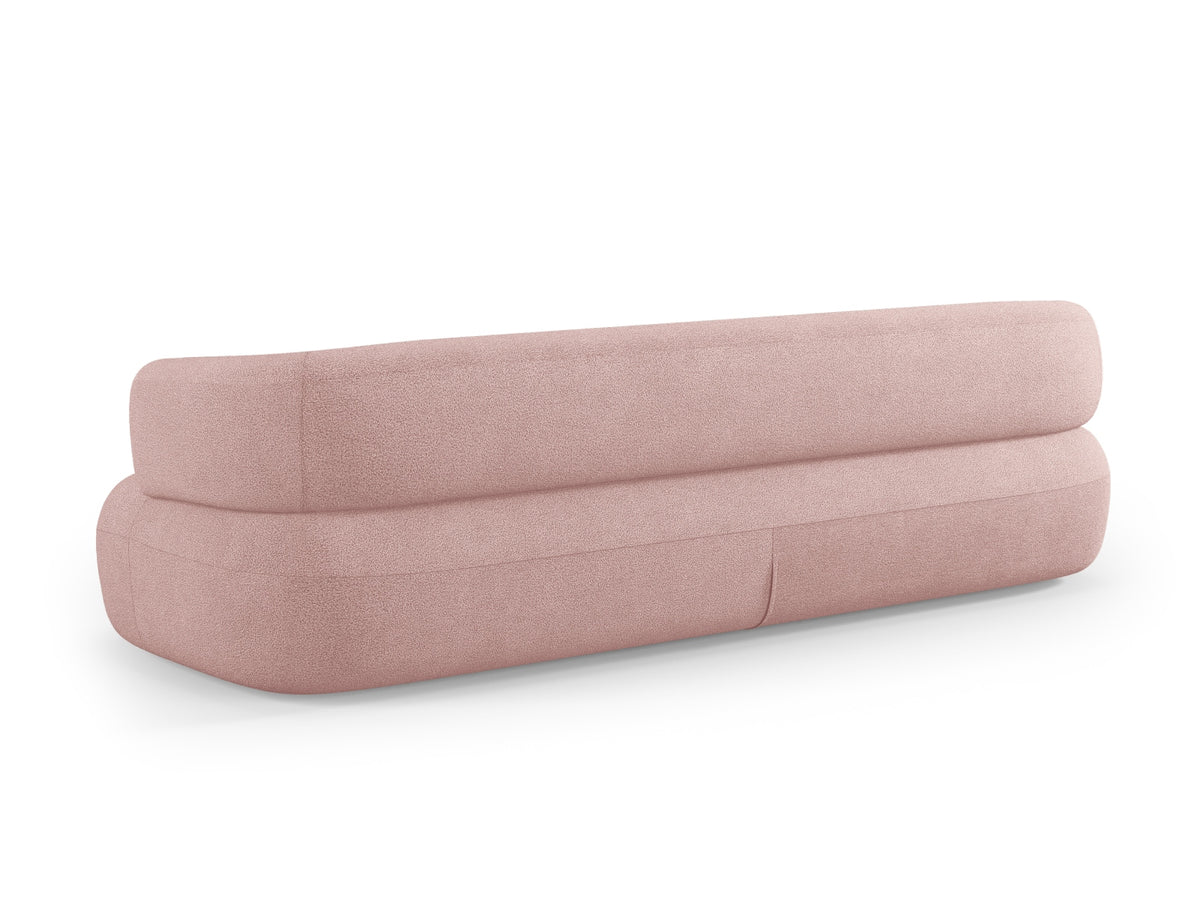 Jenny Boucle Sofa 4 Sitzer in Powder Pink-Now or Never präsentiert im Onlineshop von KAQTU Design AG. 3er Sofa ist von Micadoni