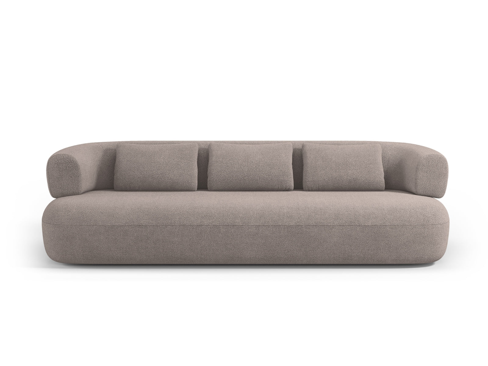 Jenny Boucle Sofa 4 Sitzer in Light Brown präsentiert im Onlineshop von KAQTU Design AG. 3er Sofa ist von Micadoni