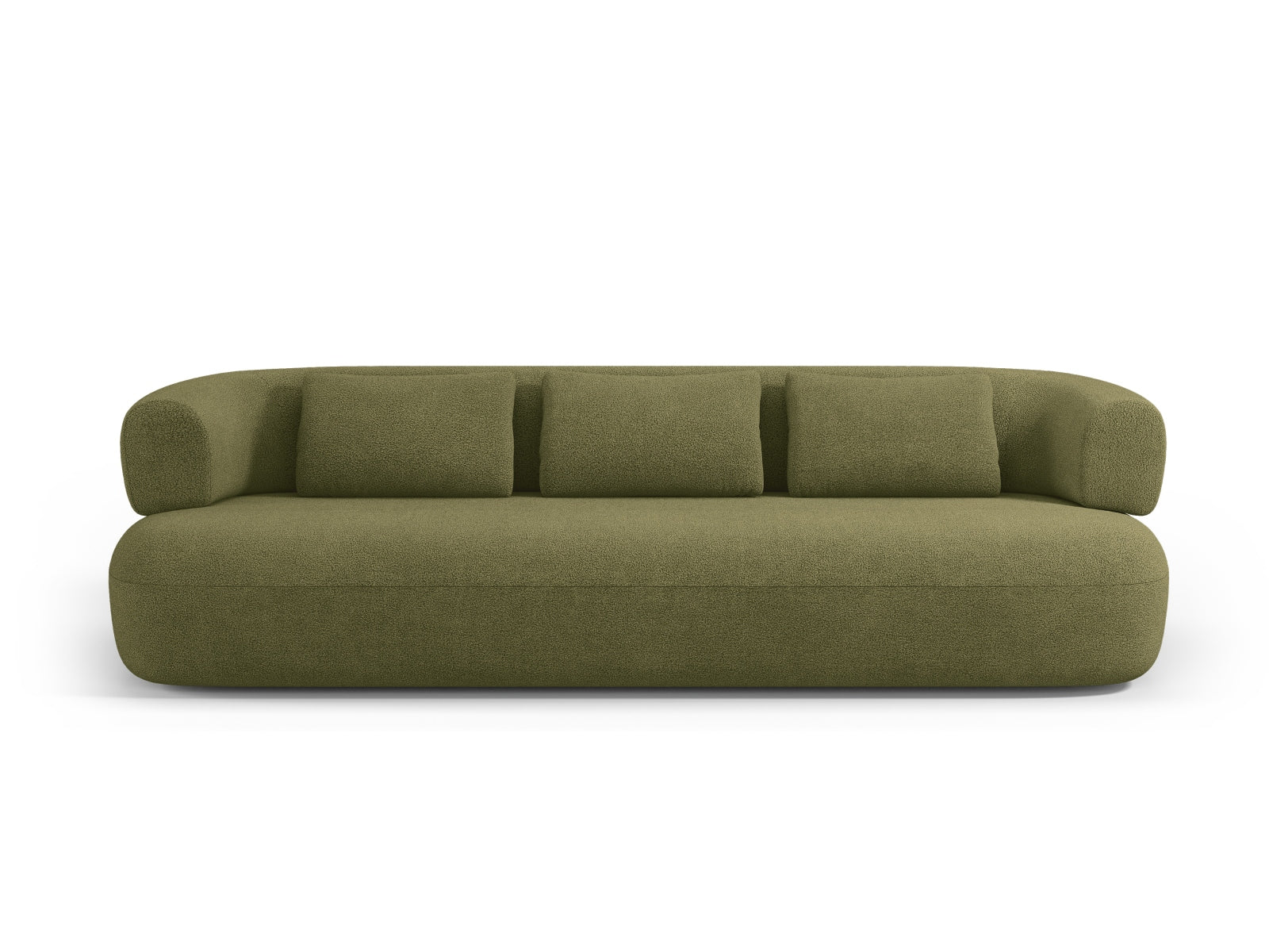 Jenny Boucle Sofa 4 Sitzer in Green präsentiert im Onlineshop von KAQTU Design AG. 3er Sofa ist von Micadoni