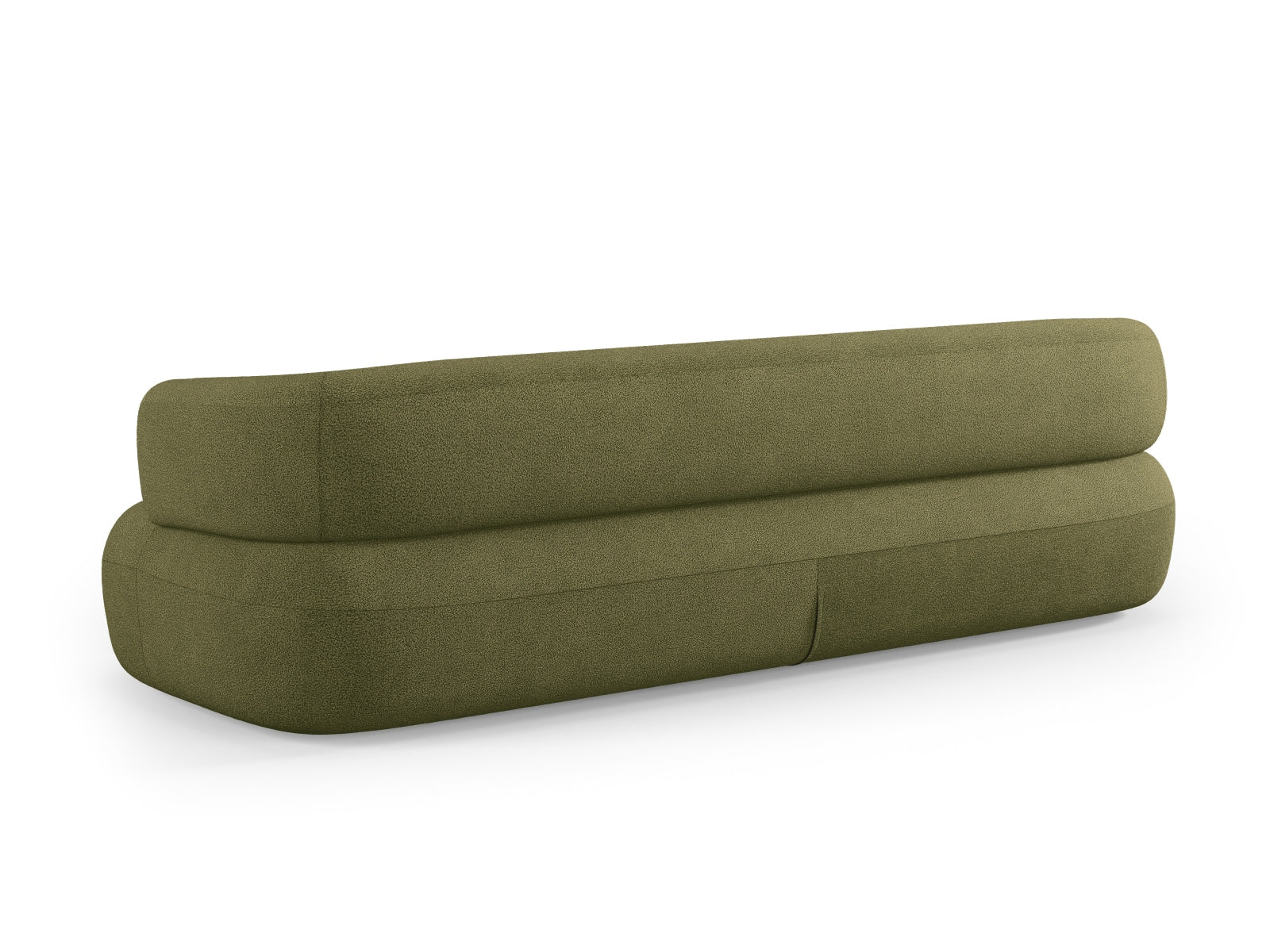 Jenny Boucle Sofa 4 Sitzer in Green-Now or Never präsentiert im Onlineshop von KAQTU Design AG. 3er Sofa ist von Micadoni